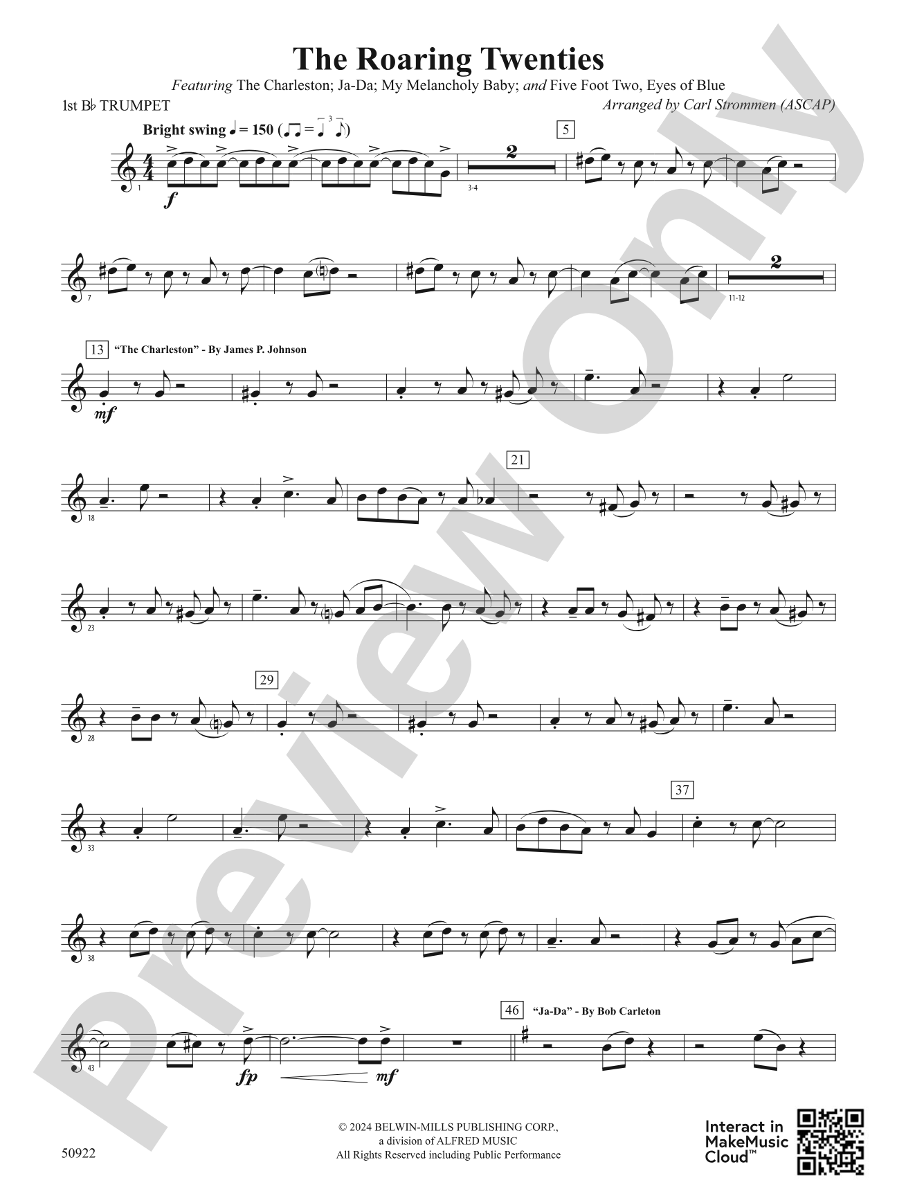 The Roaring Twenties: 1st B-flat Trumpet