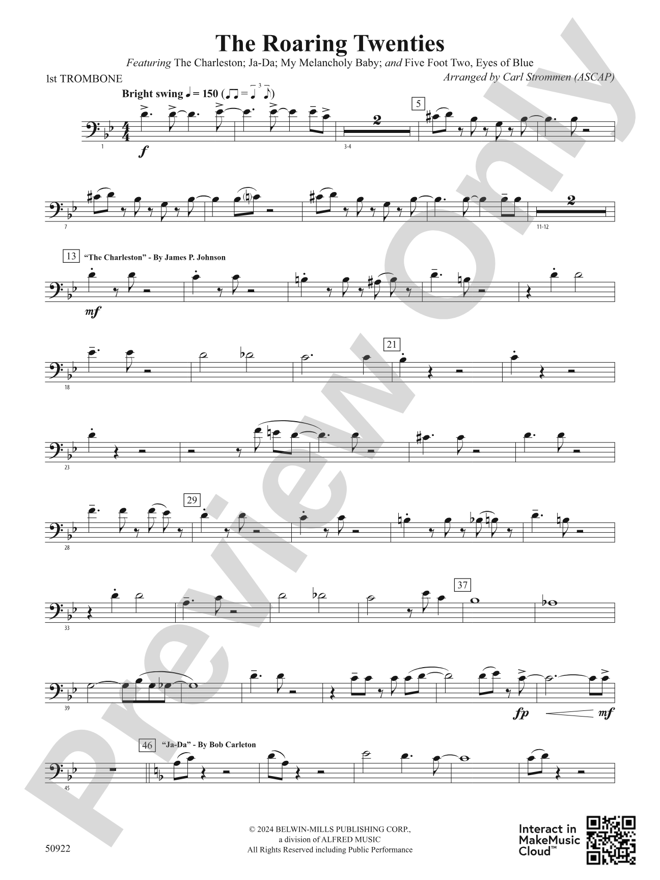 The Roaring Twenties: 1st Trombone