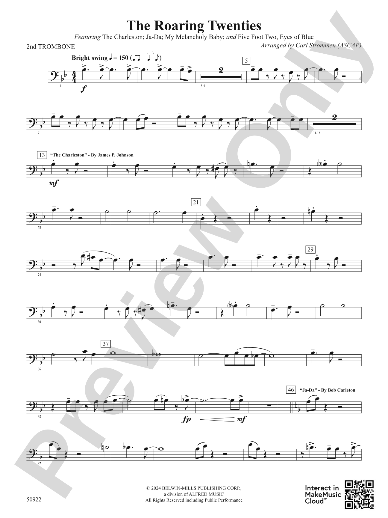 The Roaring Twenties: 2nd Trombone