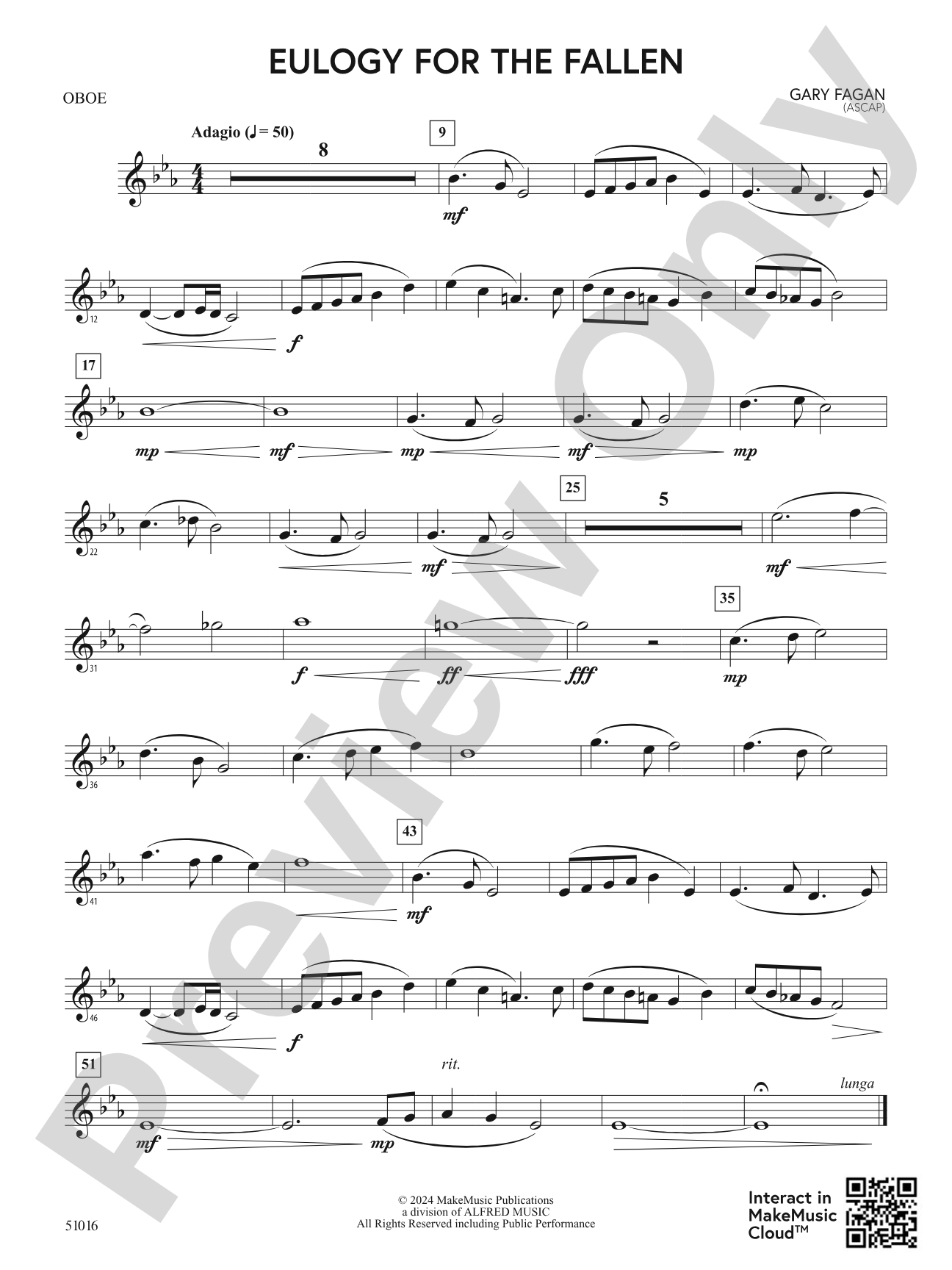 Eulogy for the Fallen: Oboe