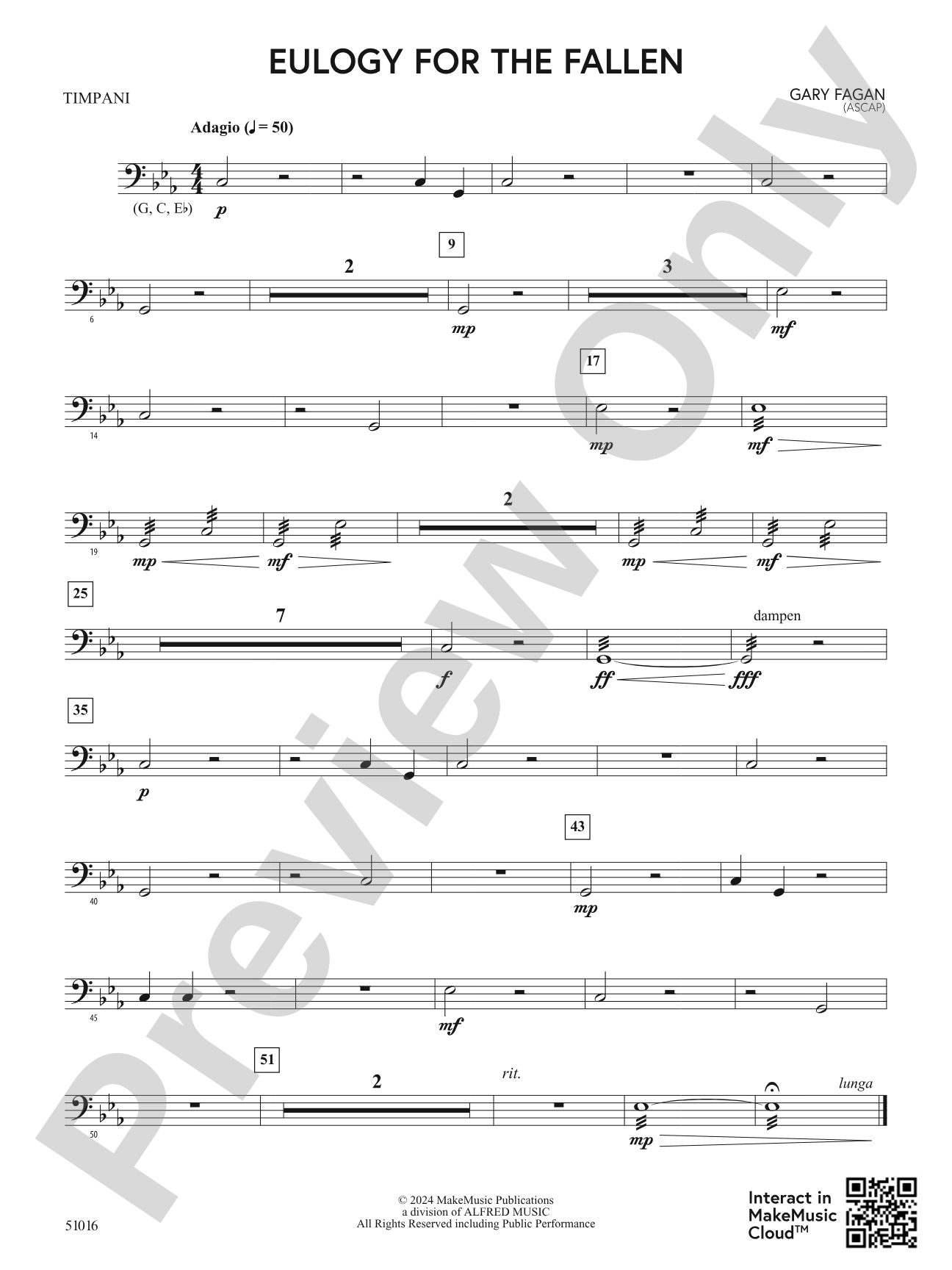 Eulogy for the Fallen: Timpani