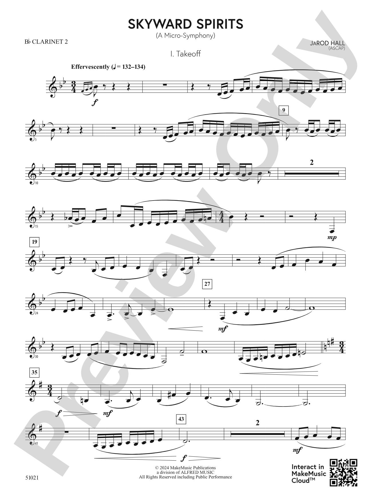 Skyward Spirits: 2nd B-flat Clarinet