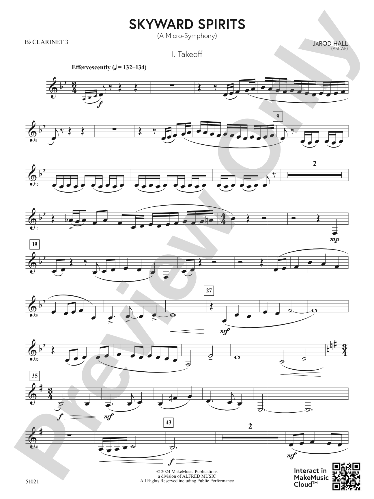 Skyward Spirits: 3rd B-flat Clarinet