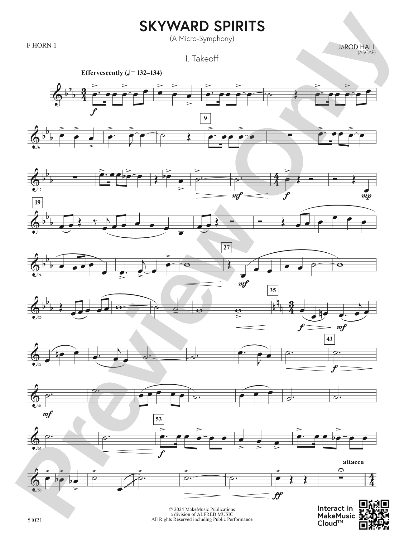 Skyward Spirits: 1st F Horn