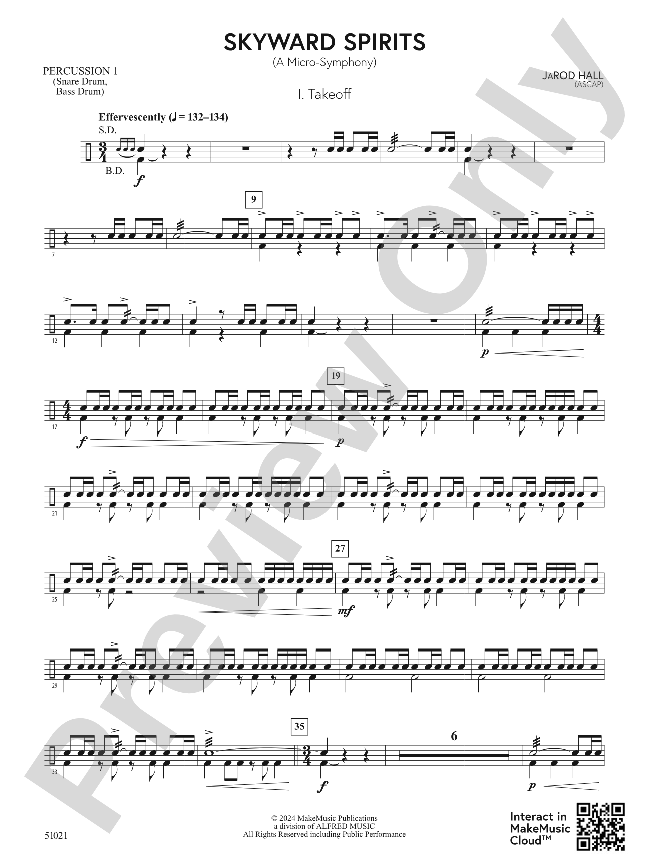 Skyward Spirits: 1st Percussion