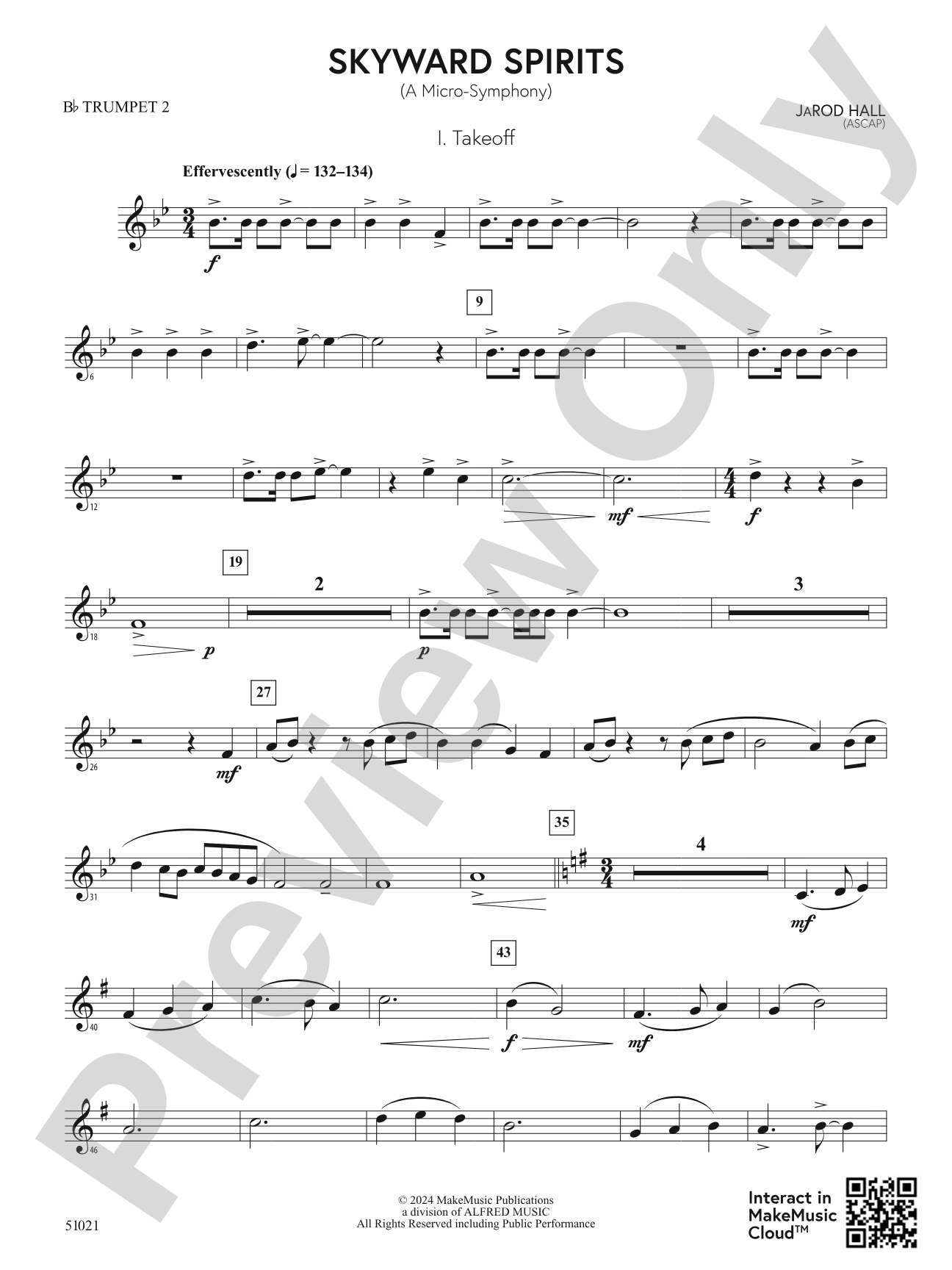 Skyward Spirits: 2nd B-flat Trumpet