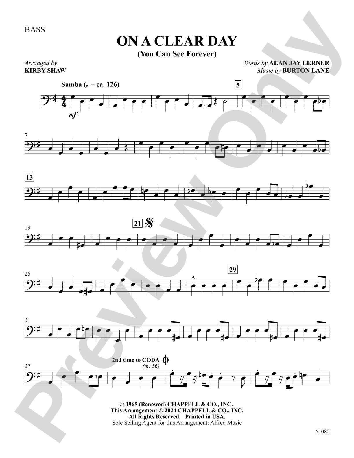 On a Clear Day: String Bass