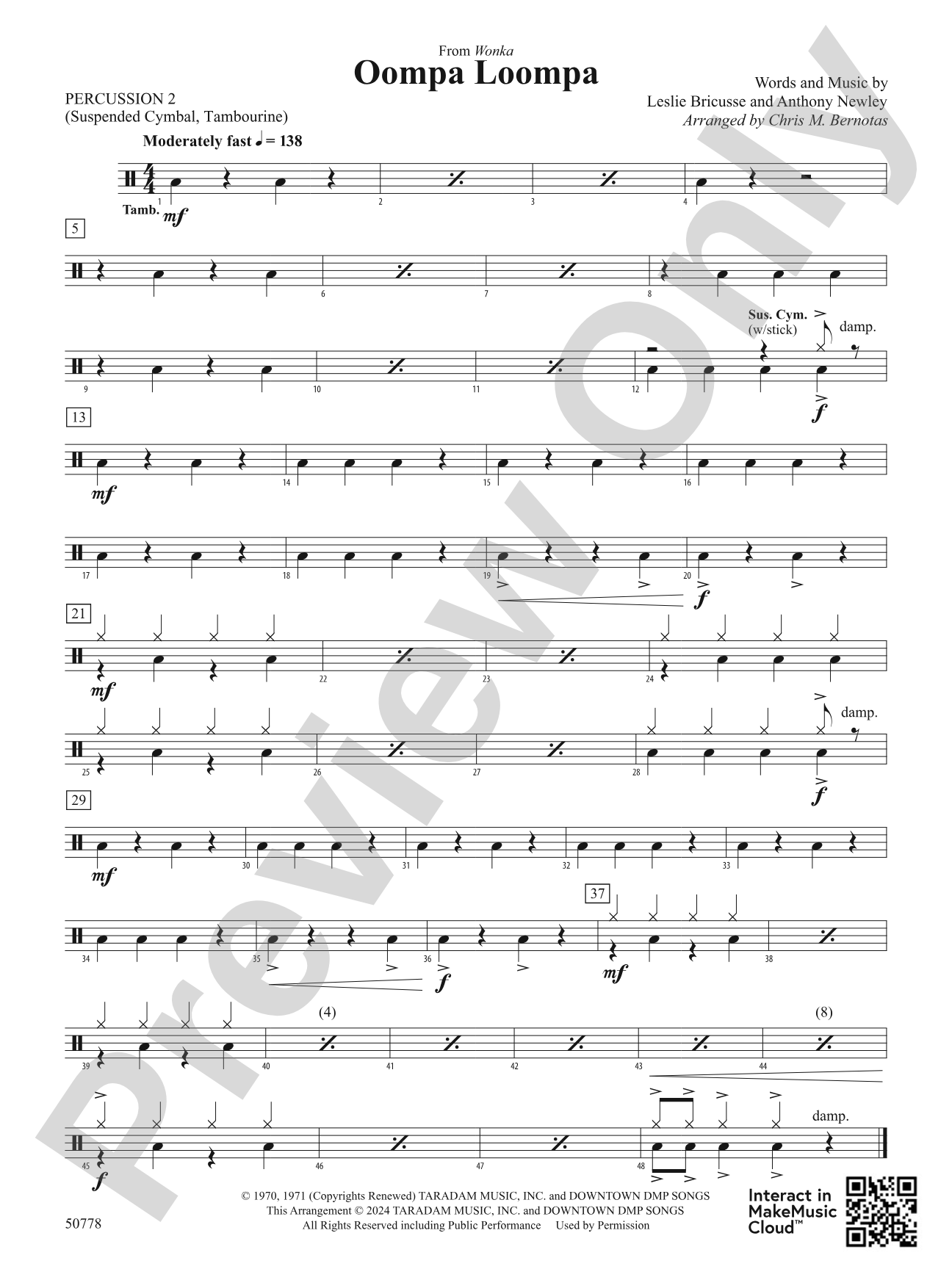 Oompa Loompa: 2nd Percussion