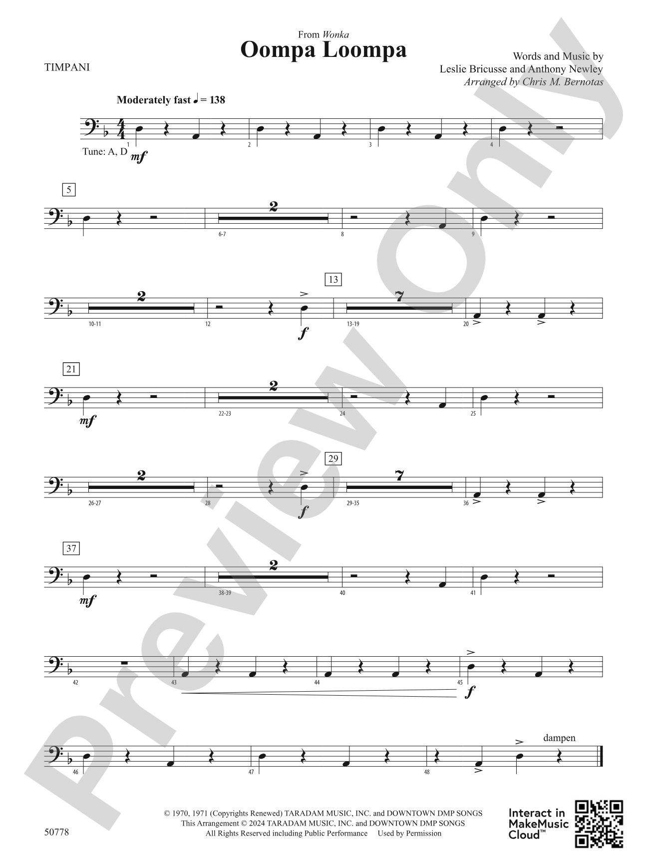 Oompa Loompa: Timpani