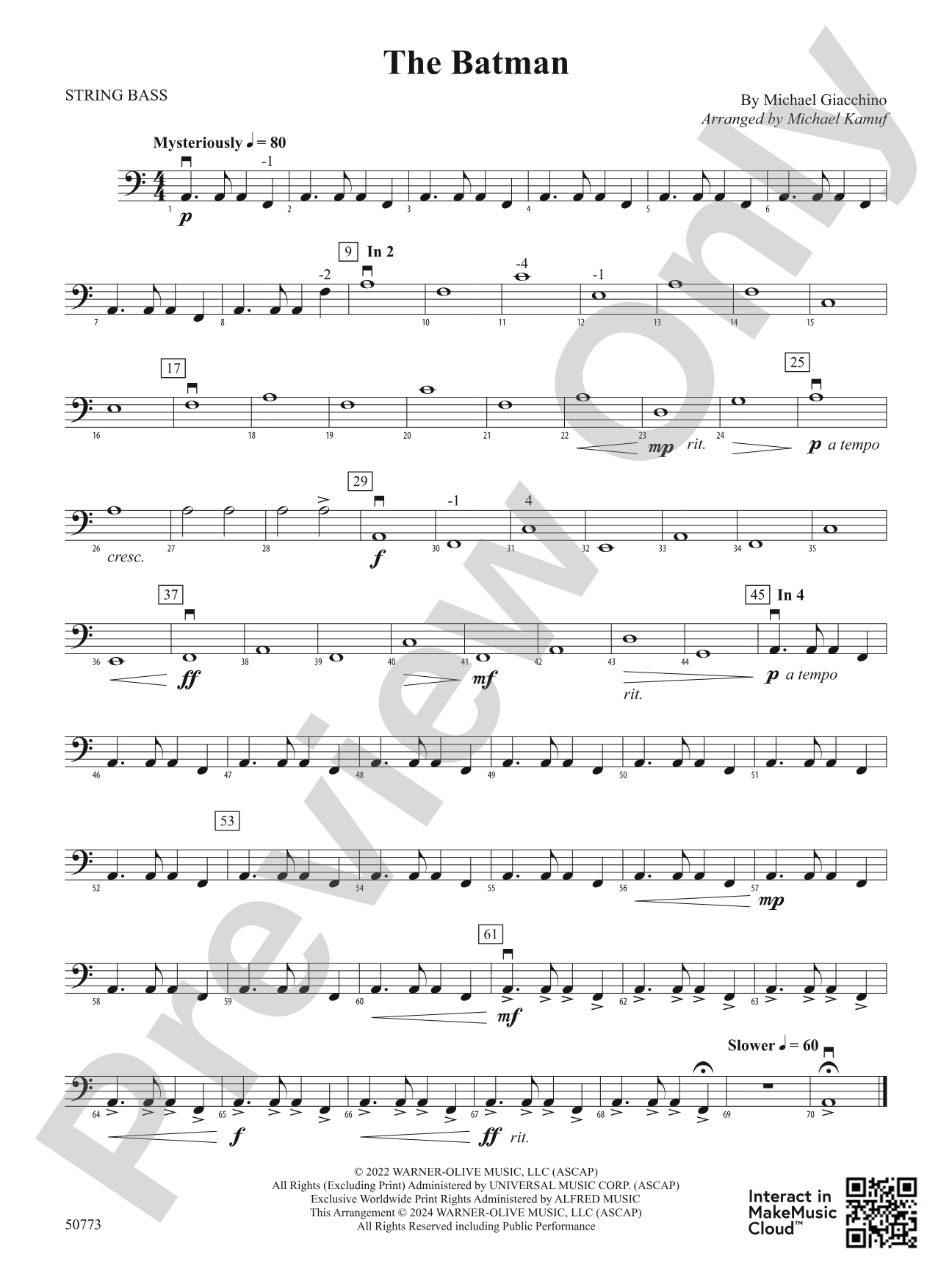 The Batman: String Bass