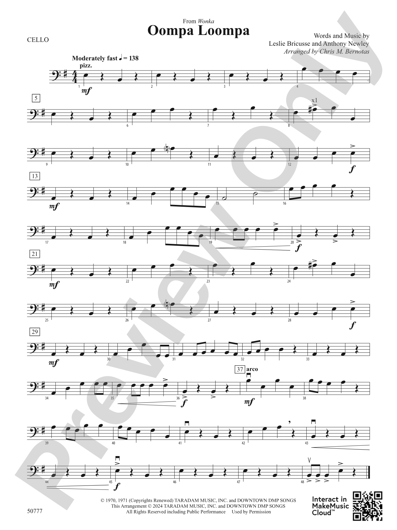 Oompa Loompa: Cello