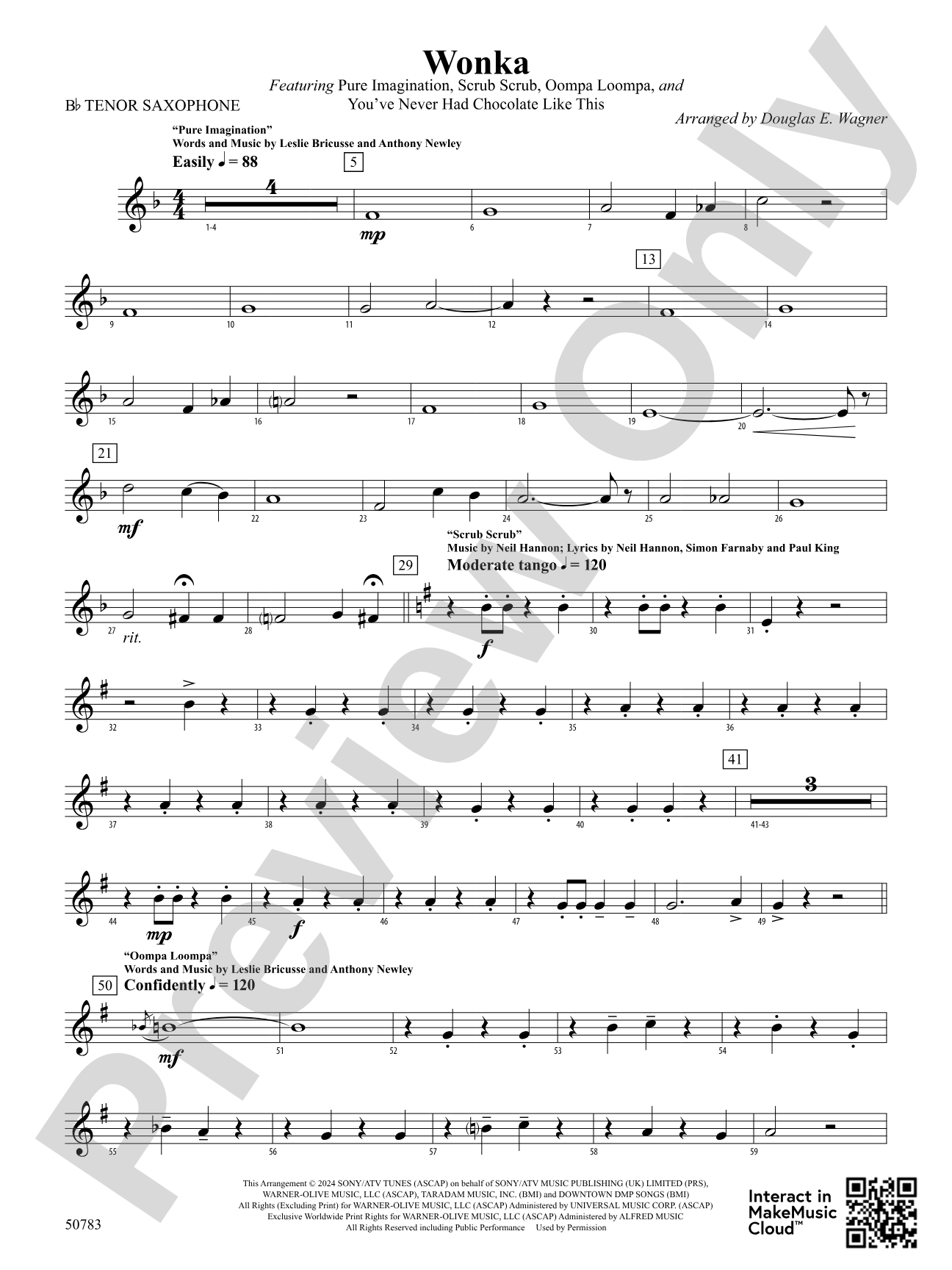 Wonka: B-flat Tenor Saxophone