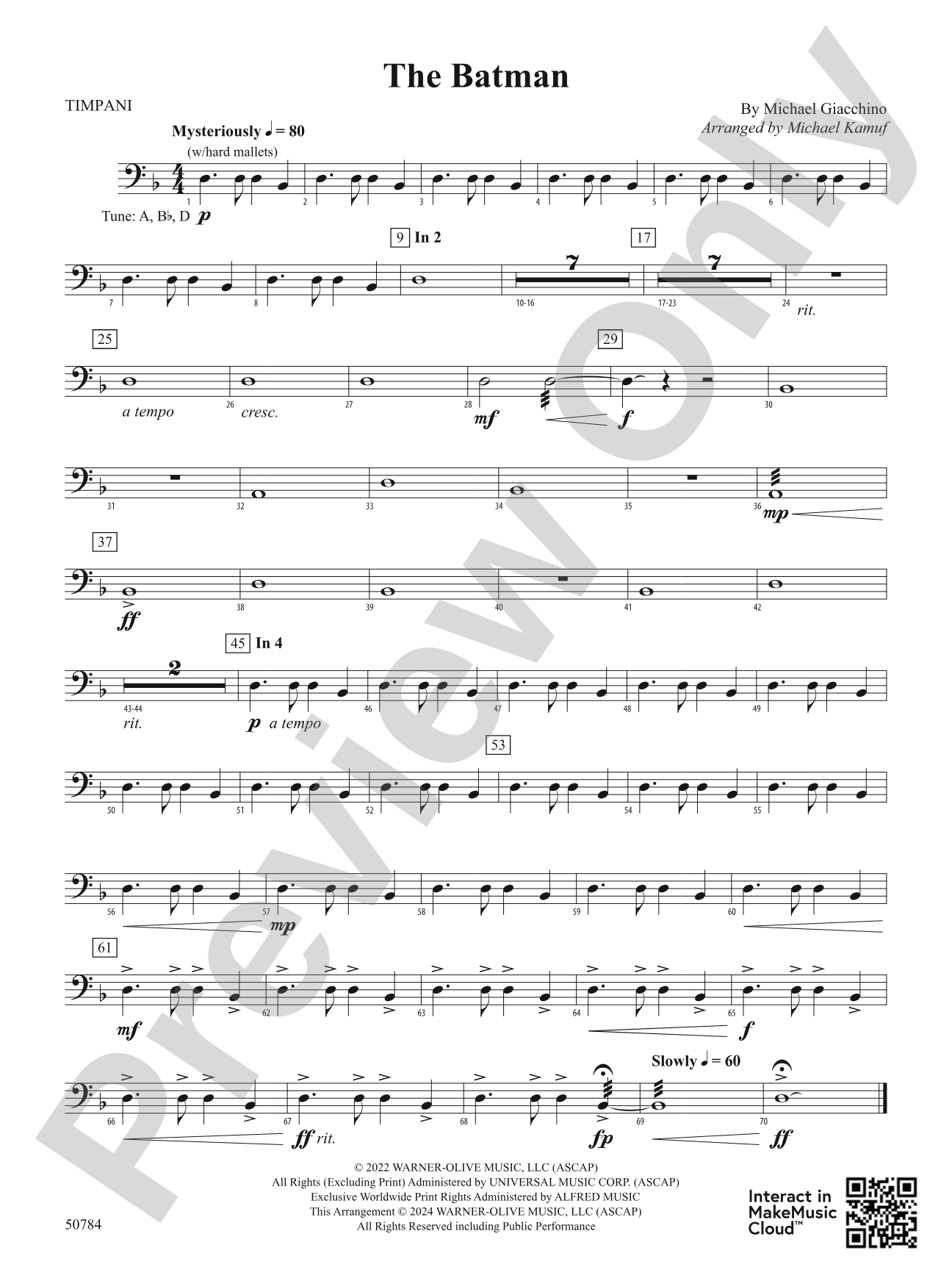The Batman: Timpani