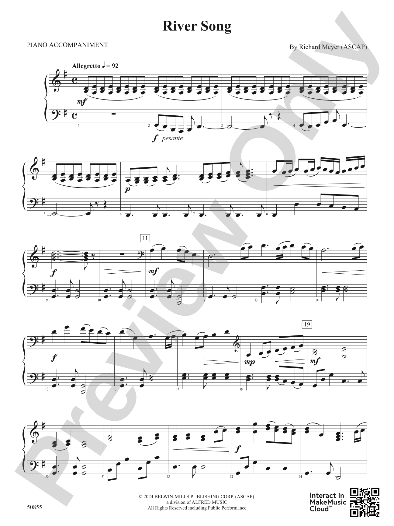 River Song: Piano Accompaniment