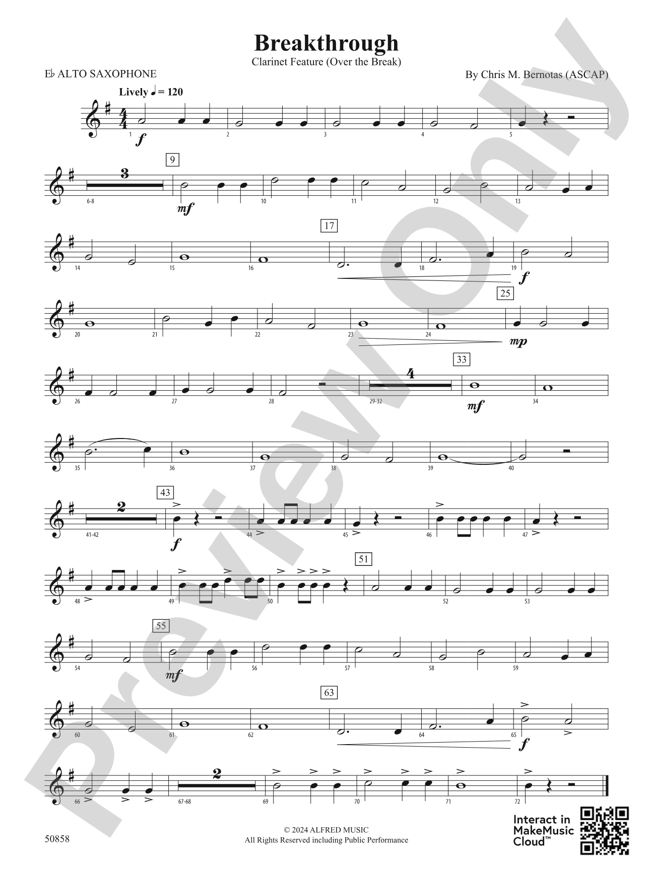 Breakthrough: E-flat Alto Saxophone