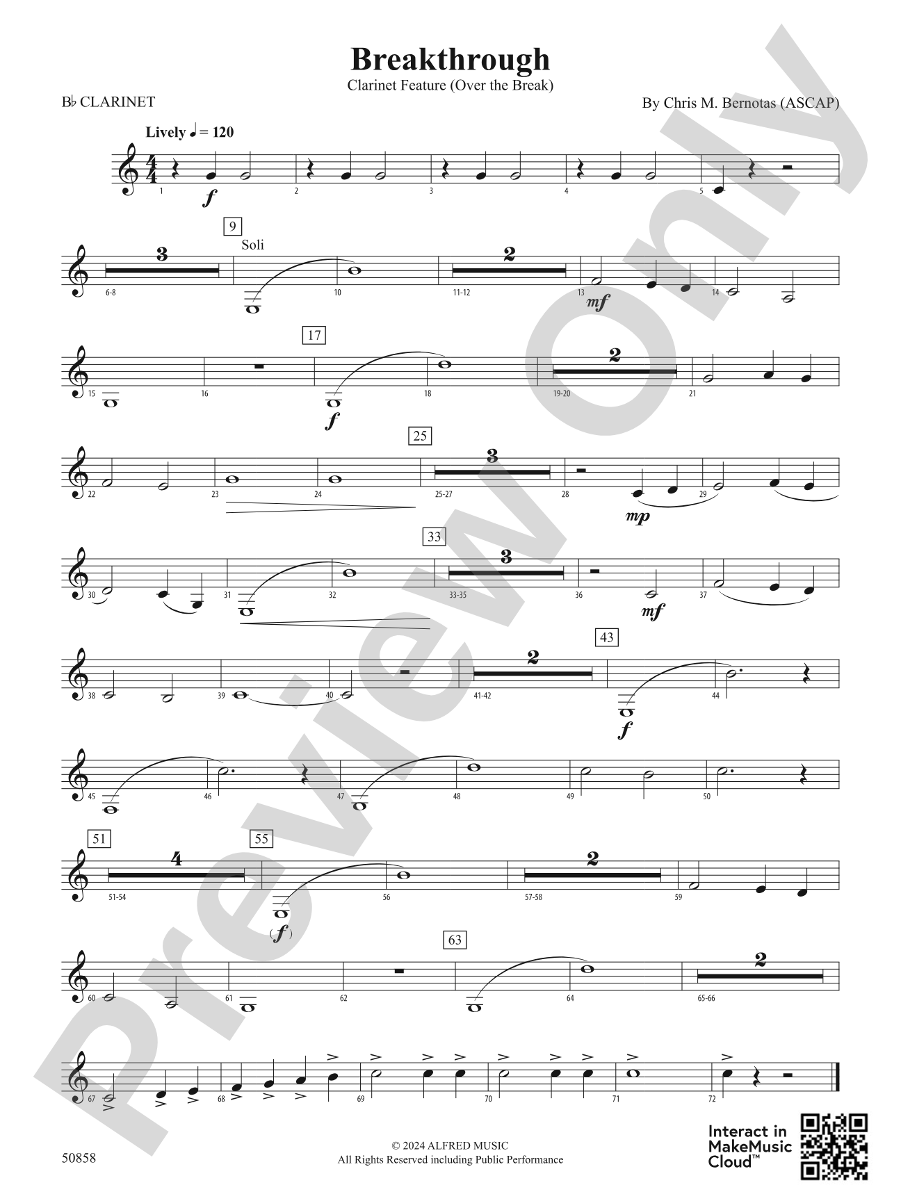 Breakthrough: 1st B-flat Clarinet