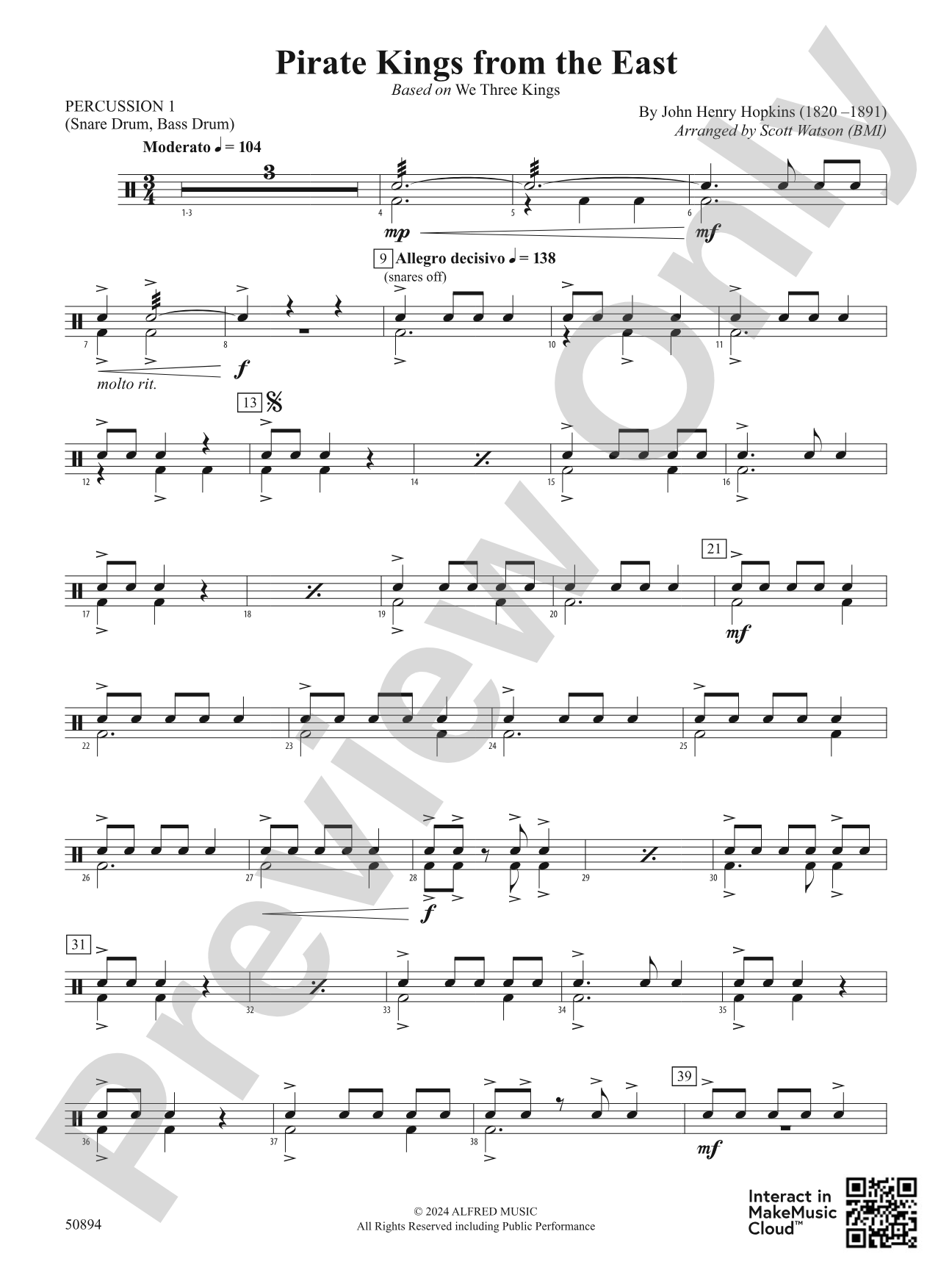 Pirate Kings from the East: 1st Percussion