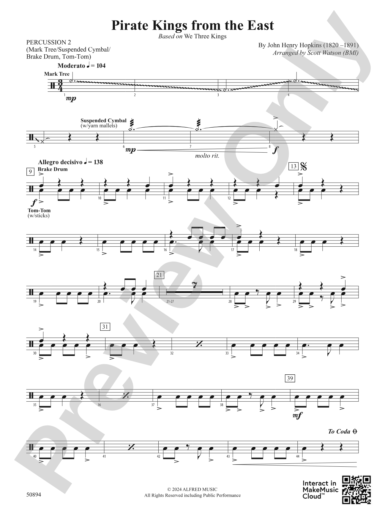 Pirate Kings from the East: 2nd Percussion