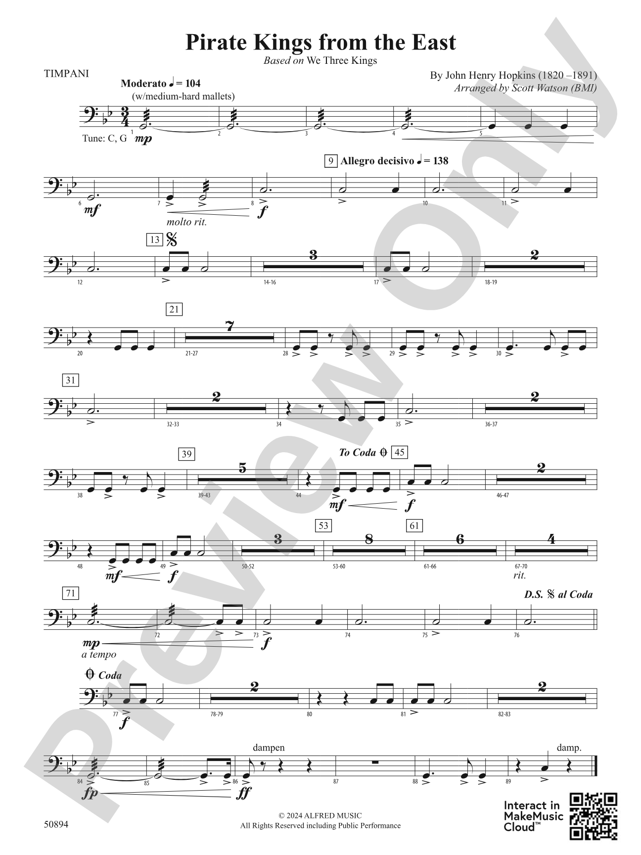 Pirate Kings from the East: Timpani