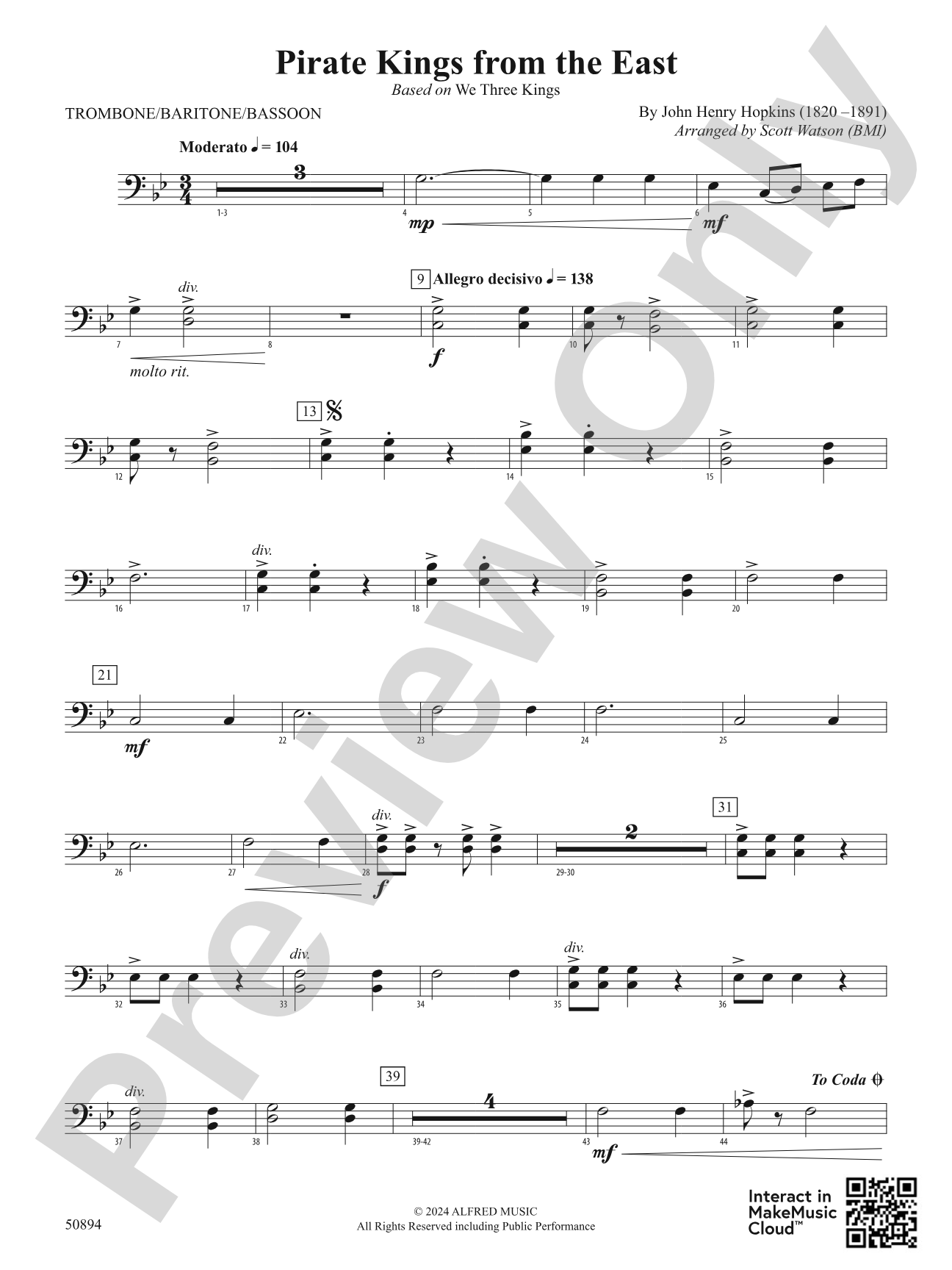 Pirate Kings from the East: 1st Trombone