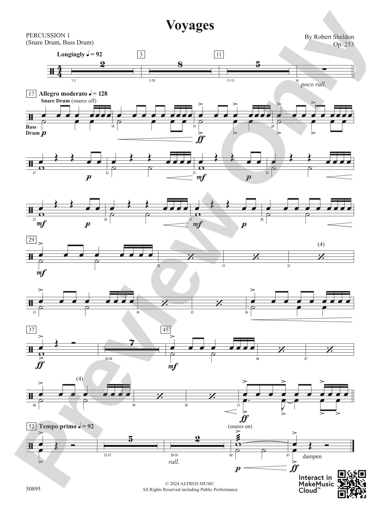 Voyages: 1st Percussion