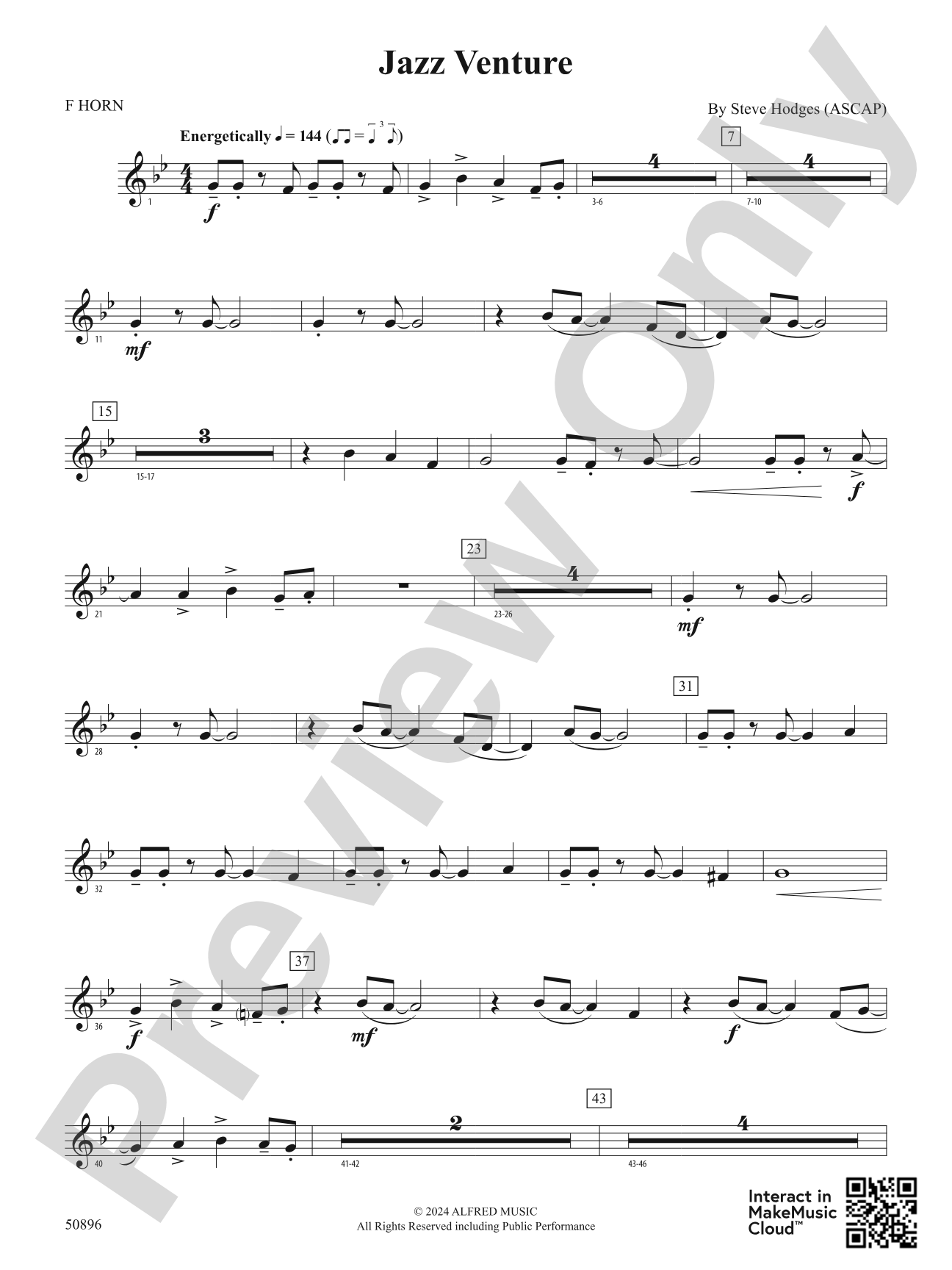 Jazz Venture: 1st F Horn