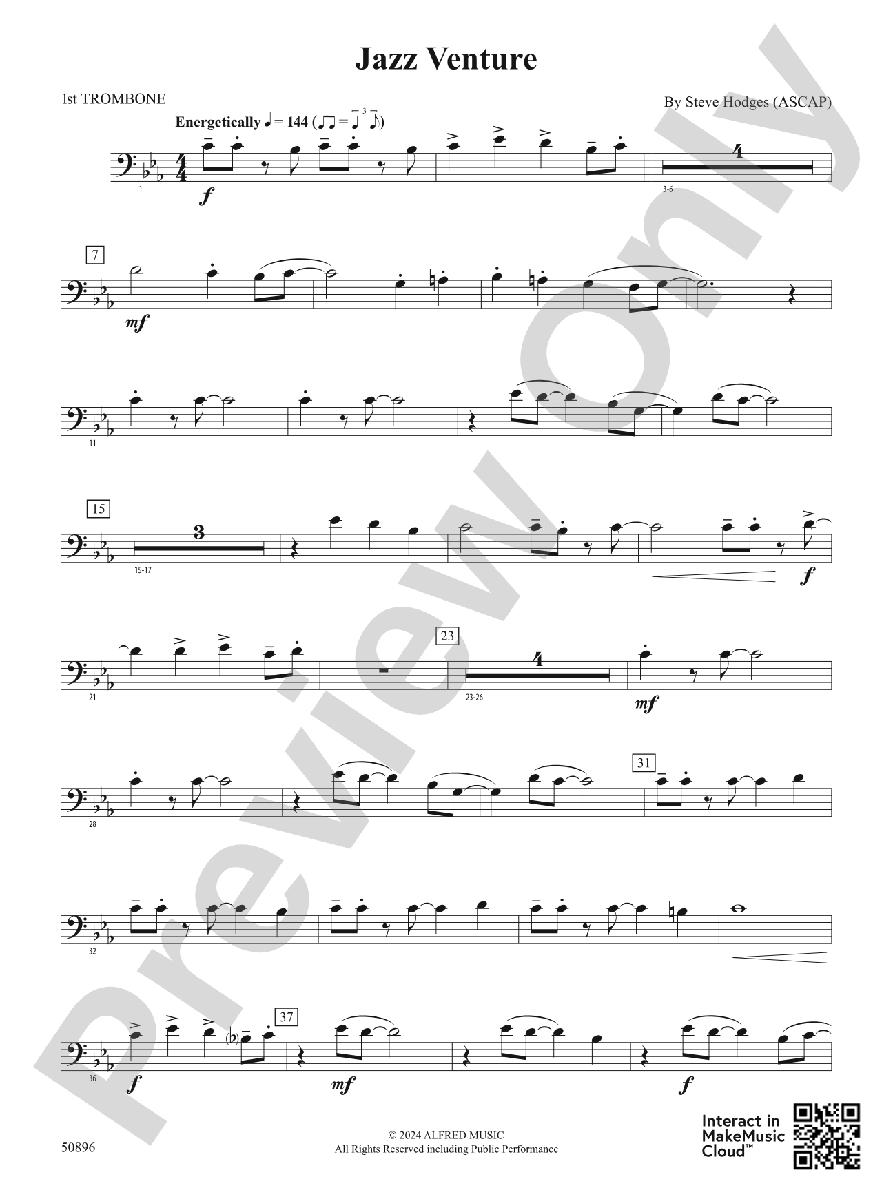 Jazz Venture: 1st Trombone