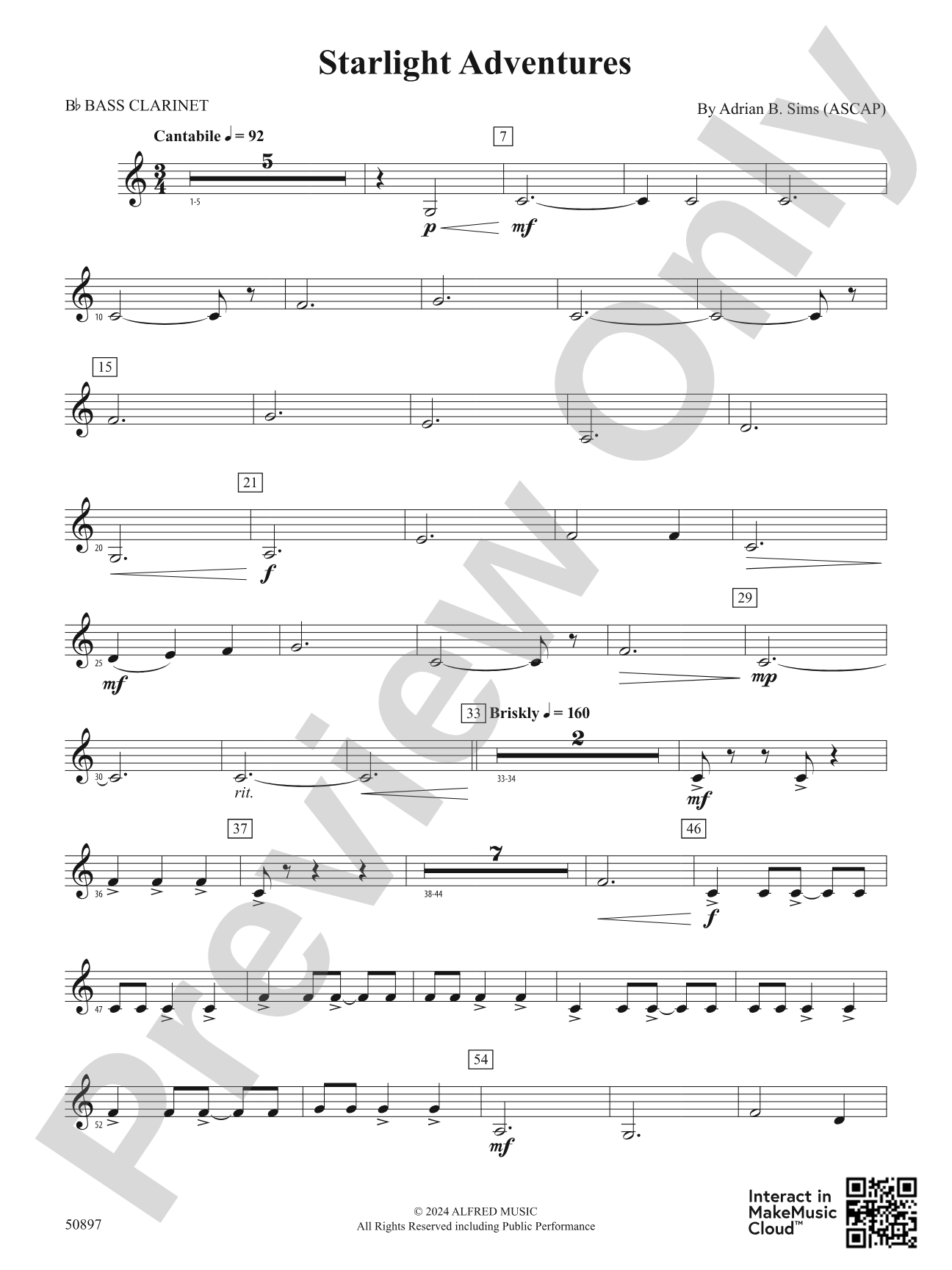 Starlight Adventures: B-flat Bass Clarinet