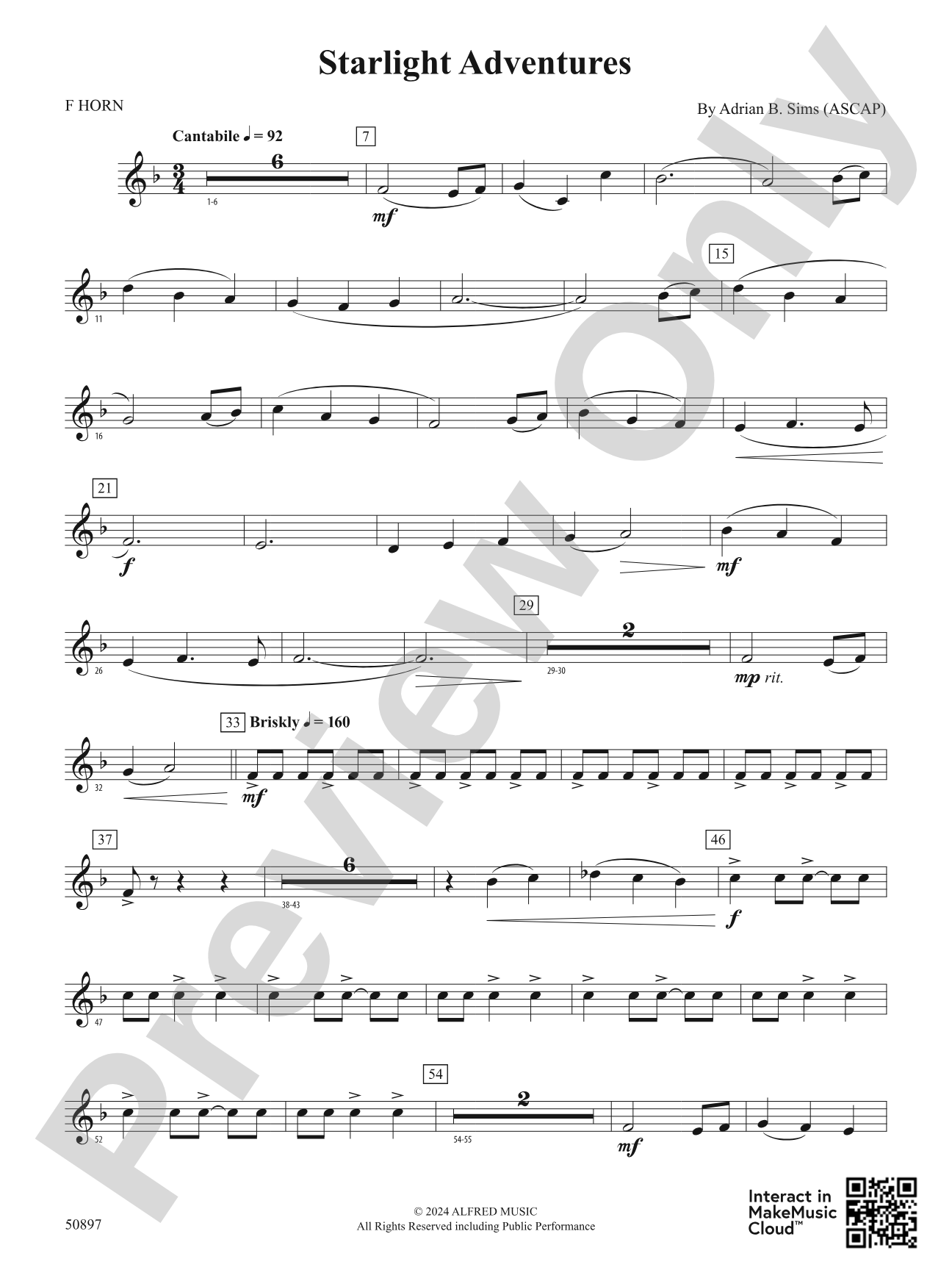Starlight Adventures: 1st F Horn