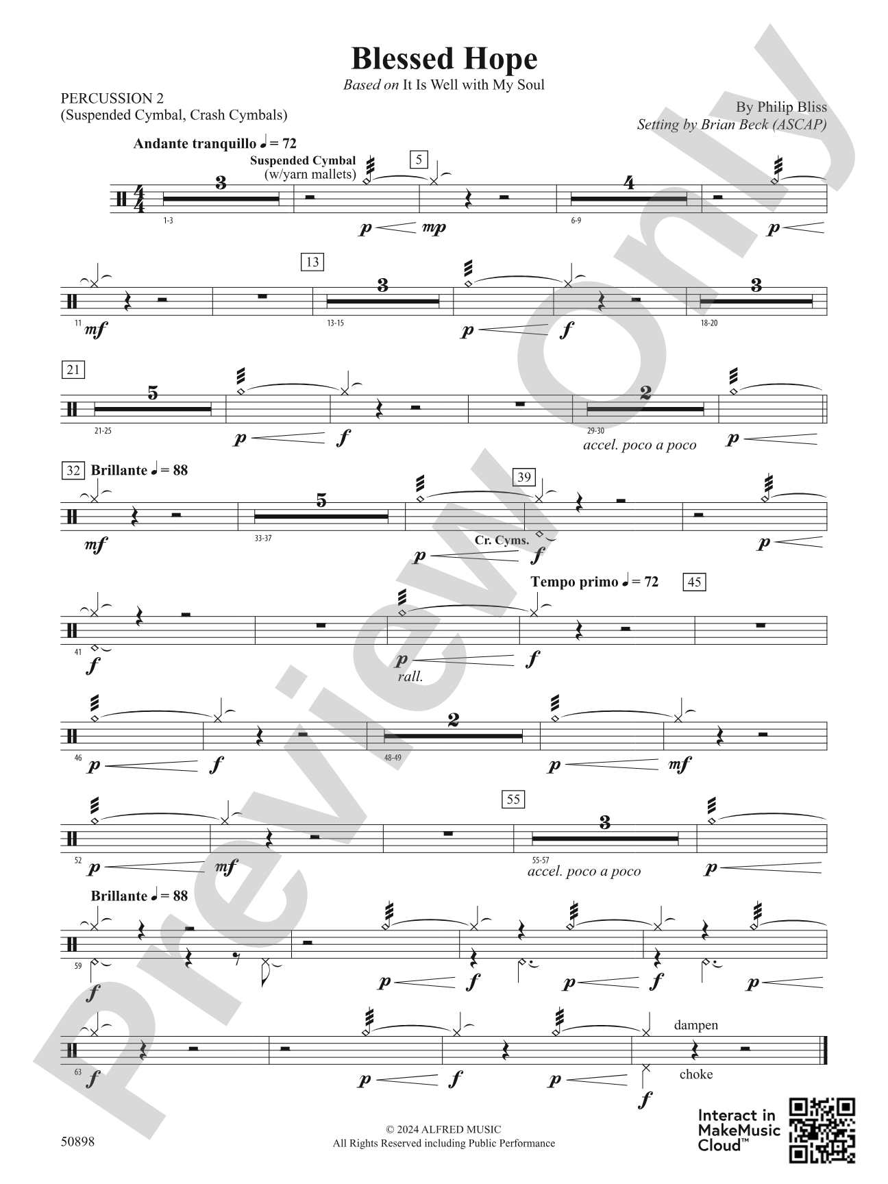 Blessed Hope: 2nd Percussion