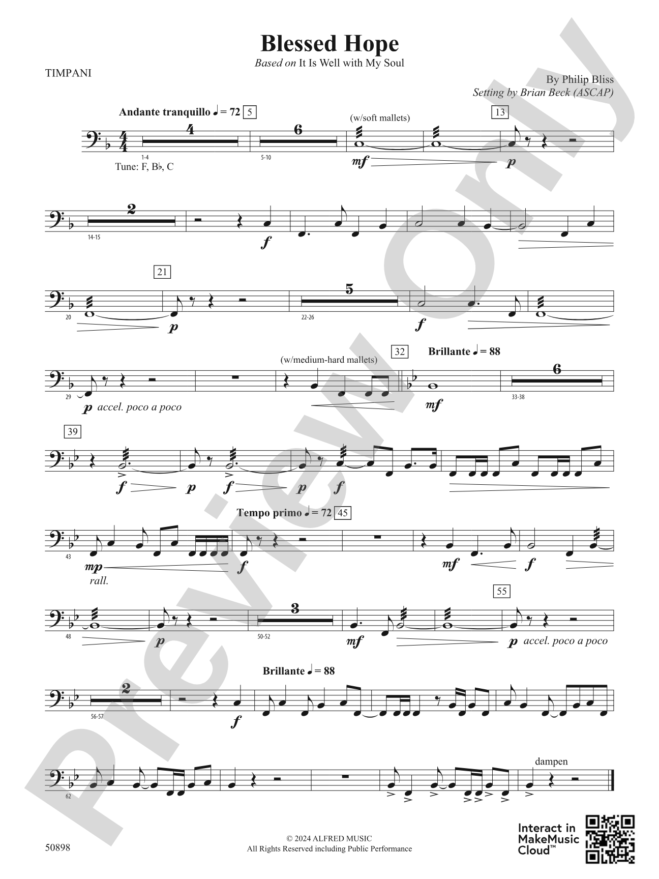 Blessed Hope: Timpani