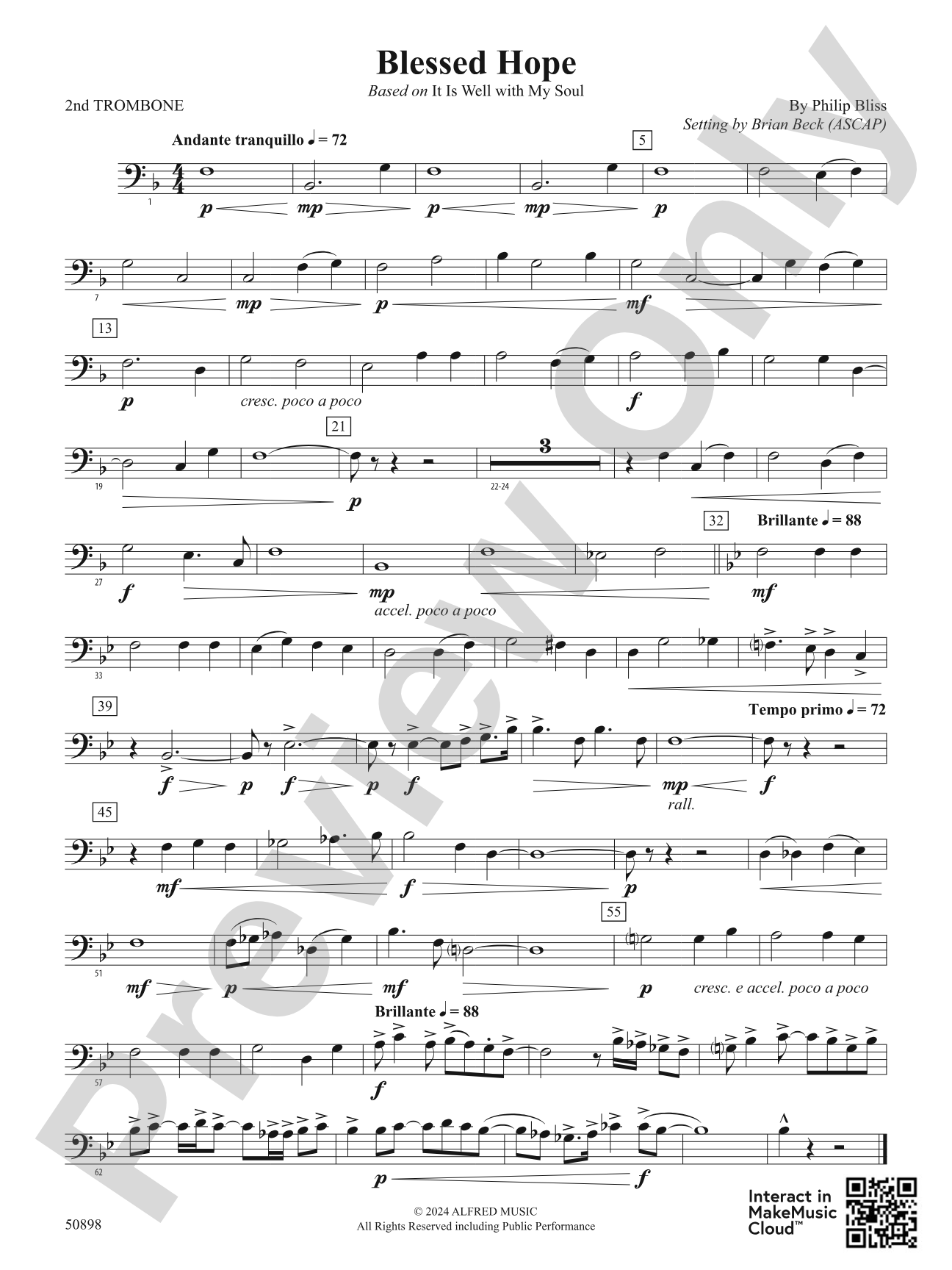 Blessed Hope: 2nd Trombone