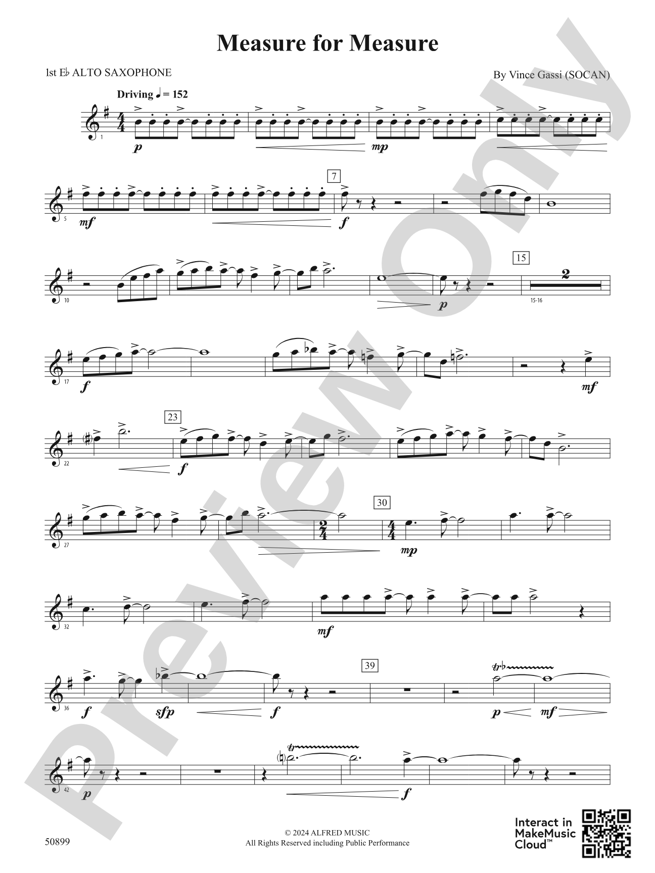 Measure for Measure: E-flat Alto Saxophone