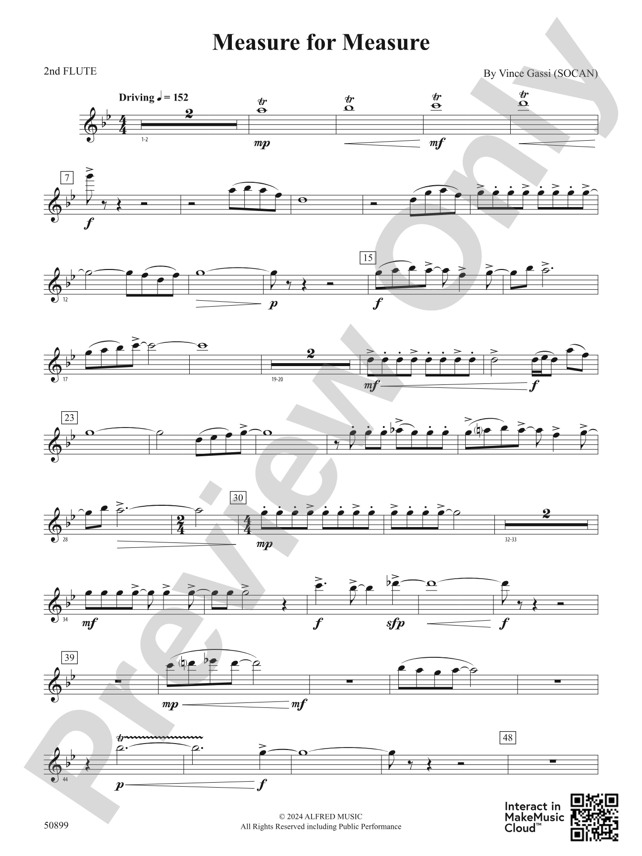 Measure for Measure: 2nd Flute