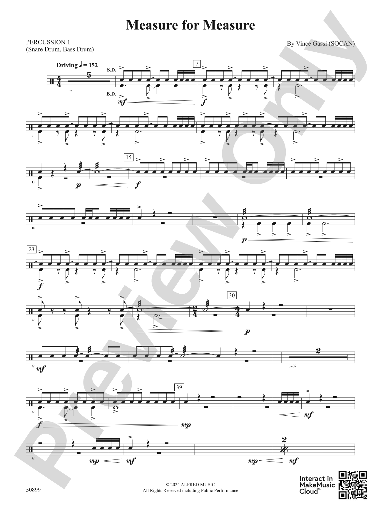Measure for Measure: 1st Percussion