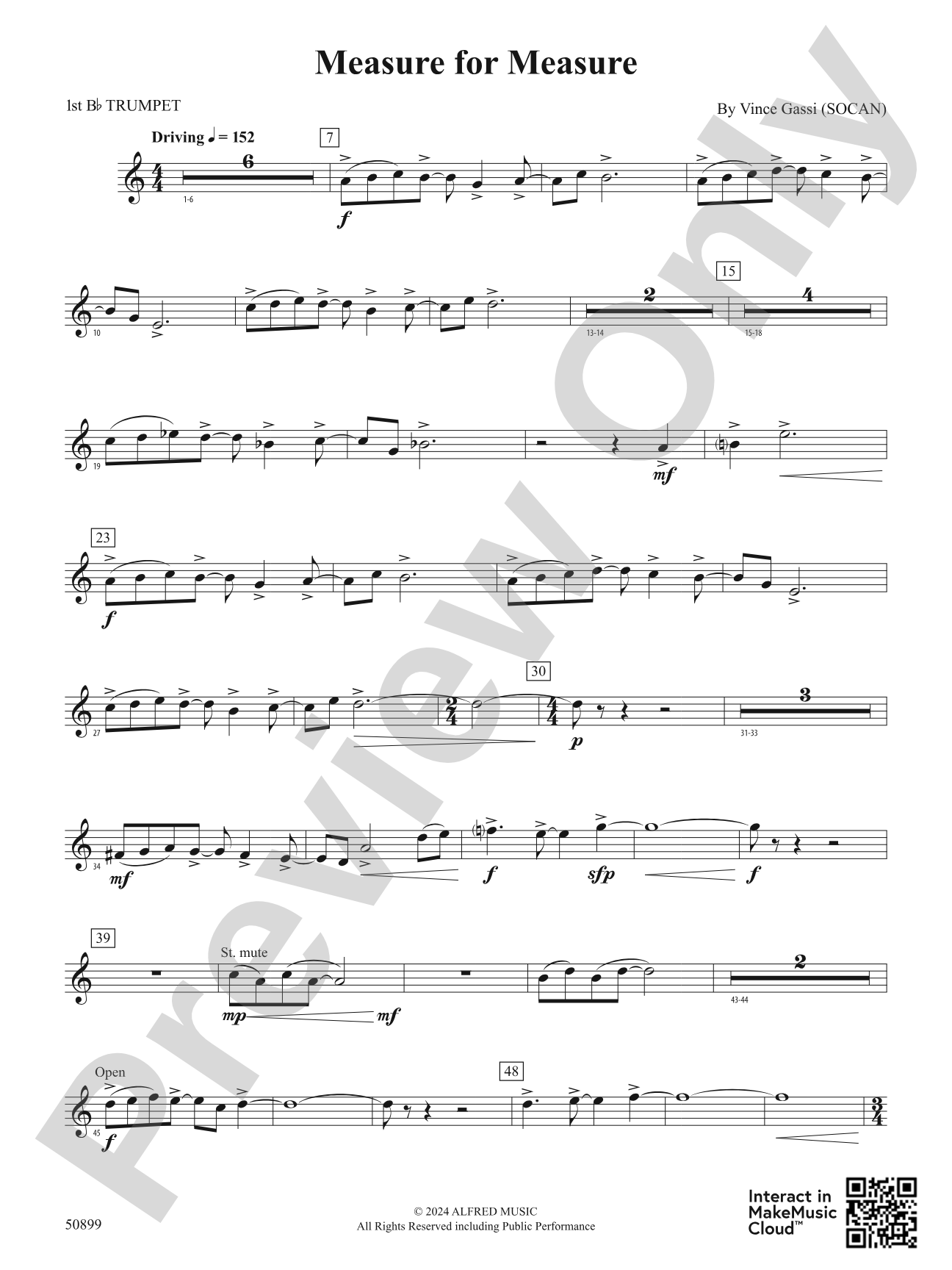 Measure for Measure: 1st B-flat Trumpet
