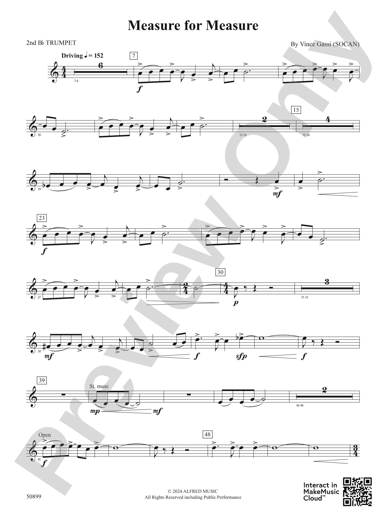 Measure for Measure: 2nd B-flat Trumpet
