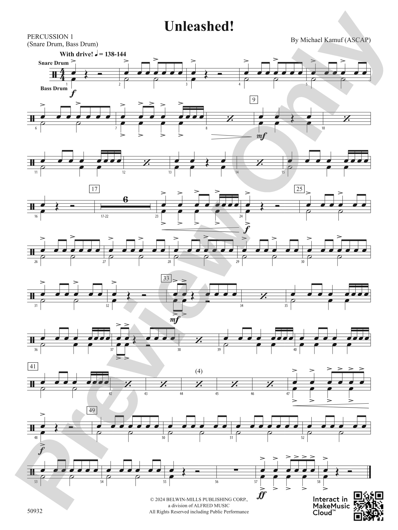 Unleashed!: 1st Percussion
