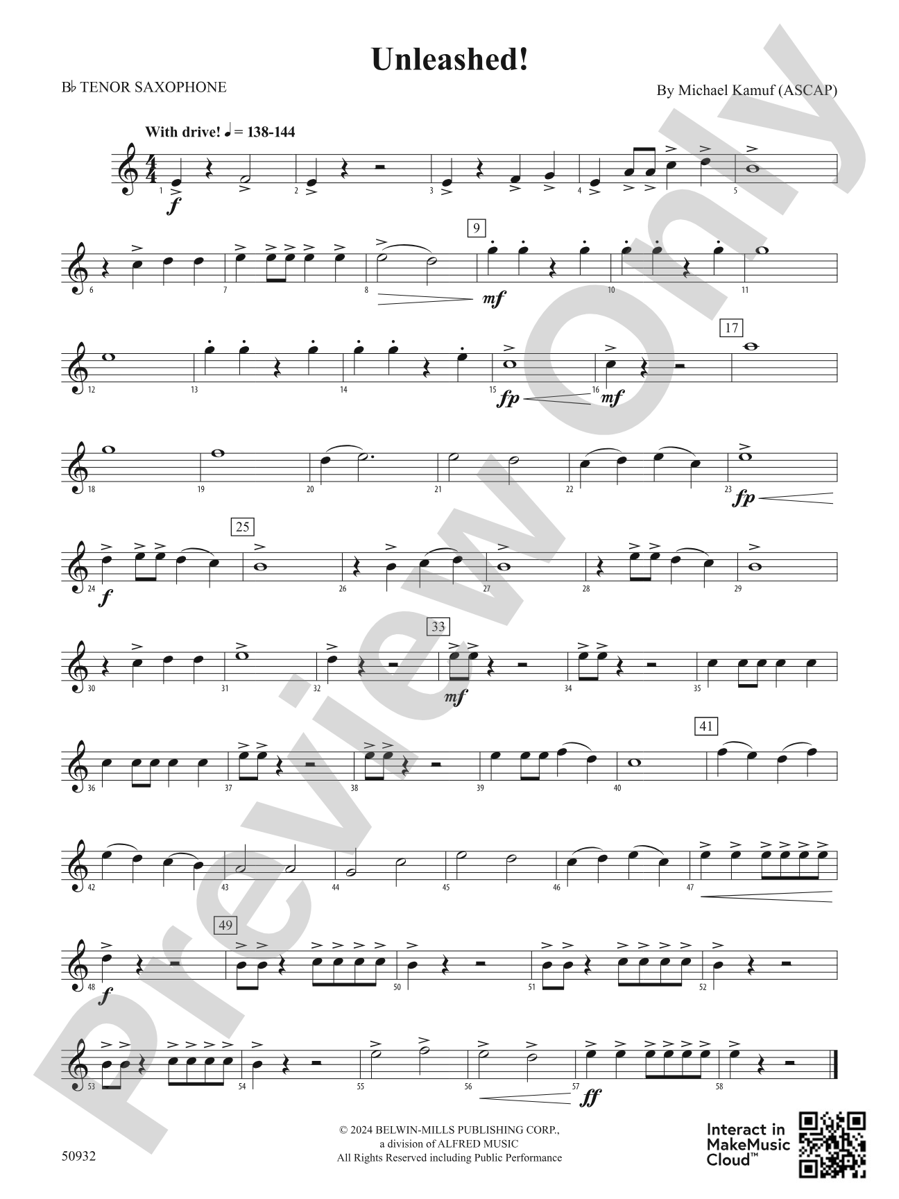 Unleashed!: B-flat Tenor Saxophone