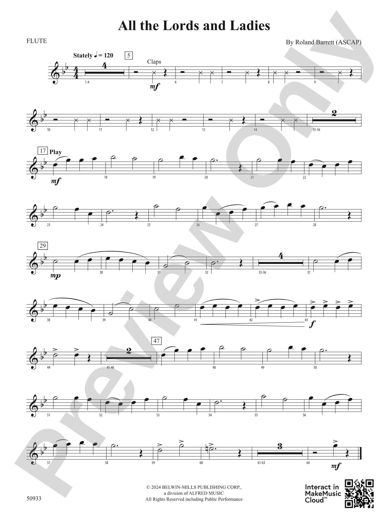 All the Lords and Ladies: Flute