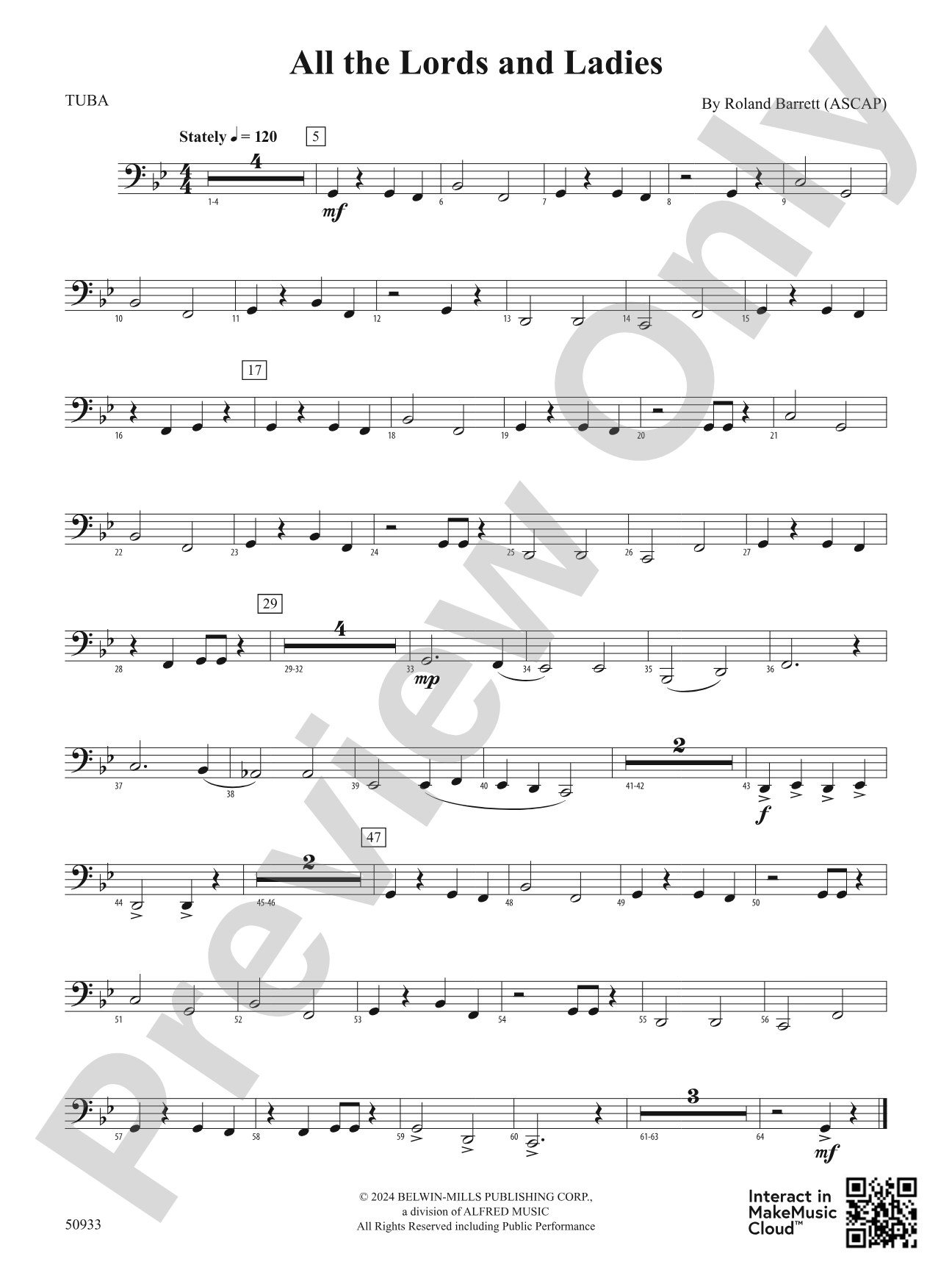 All the Lords and Ladies: Tuba