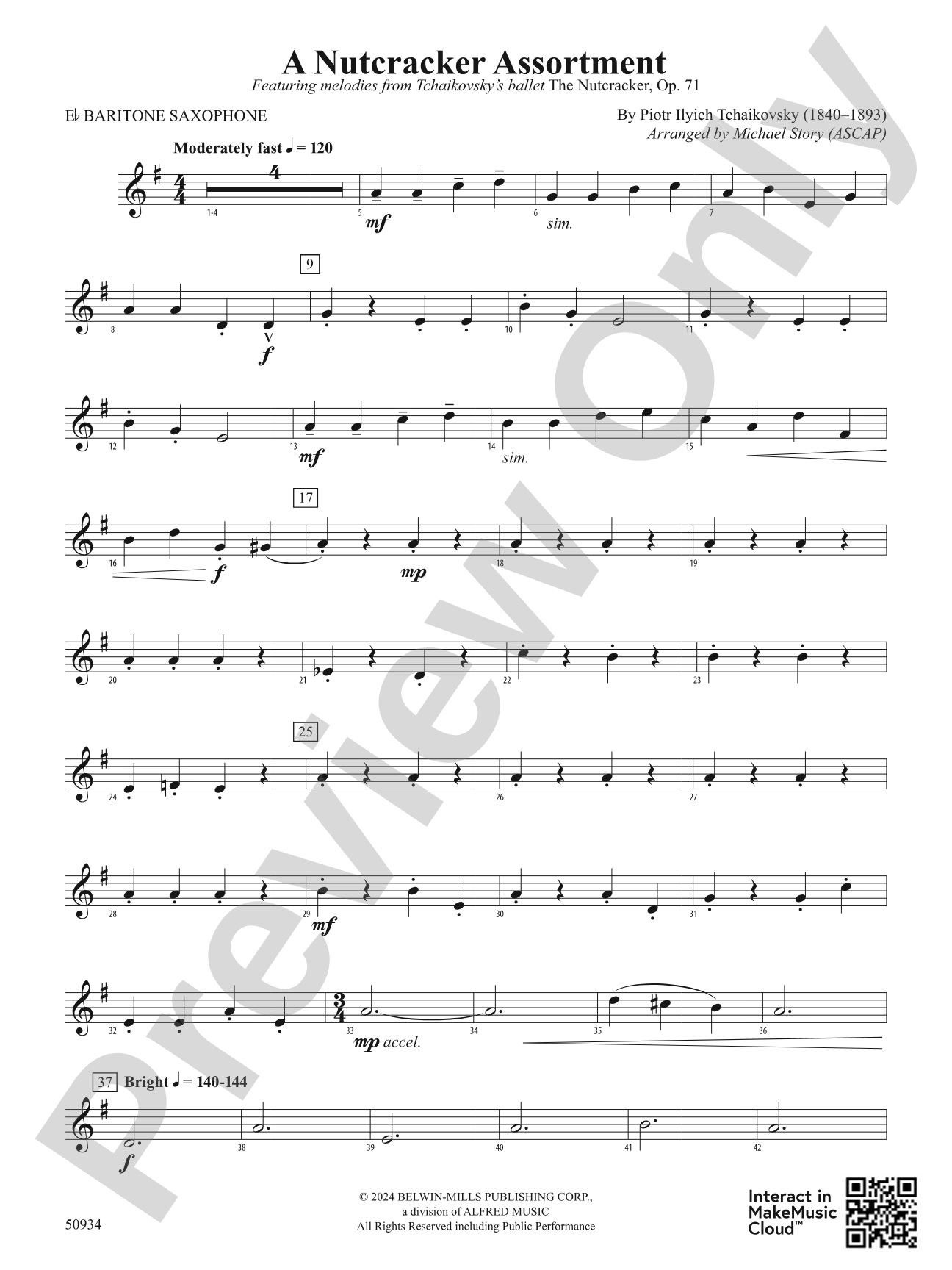 A Nutcracker Assortment: E-flat Baritone Saxophone