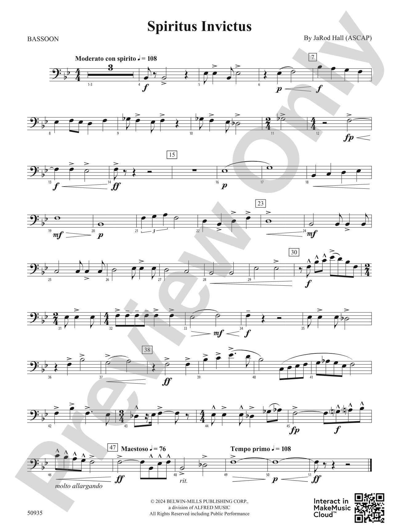 Spiritus Invictus: Bassoon