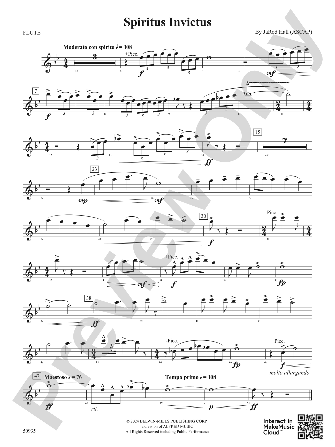 Spiritus Invictus: Flute