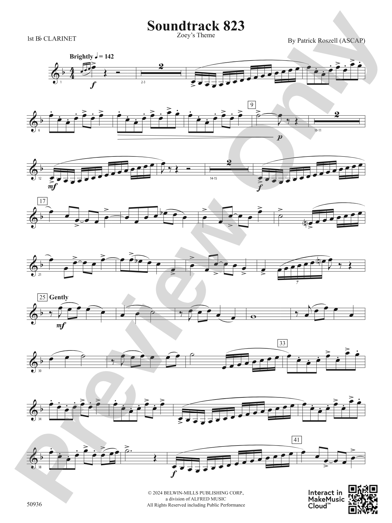 Soundtrack 823: 1st B-flat Clarinet