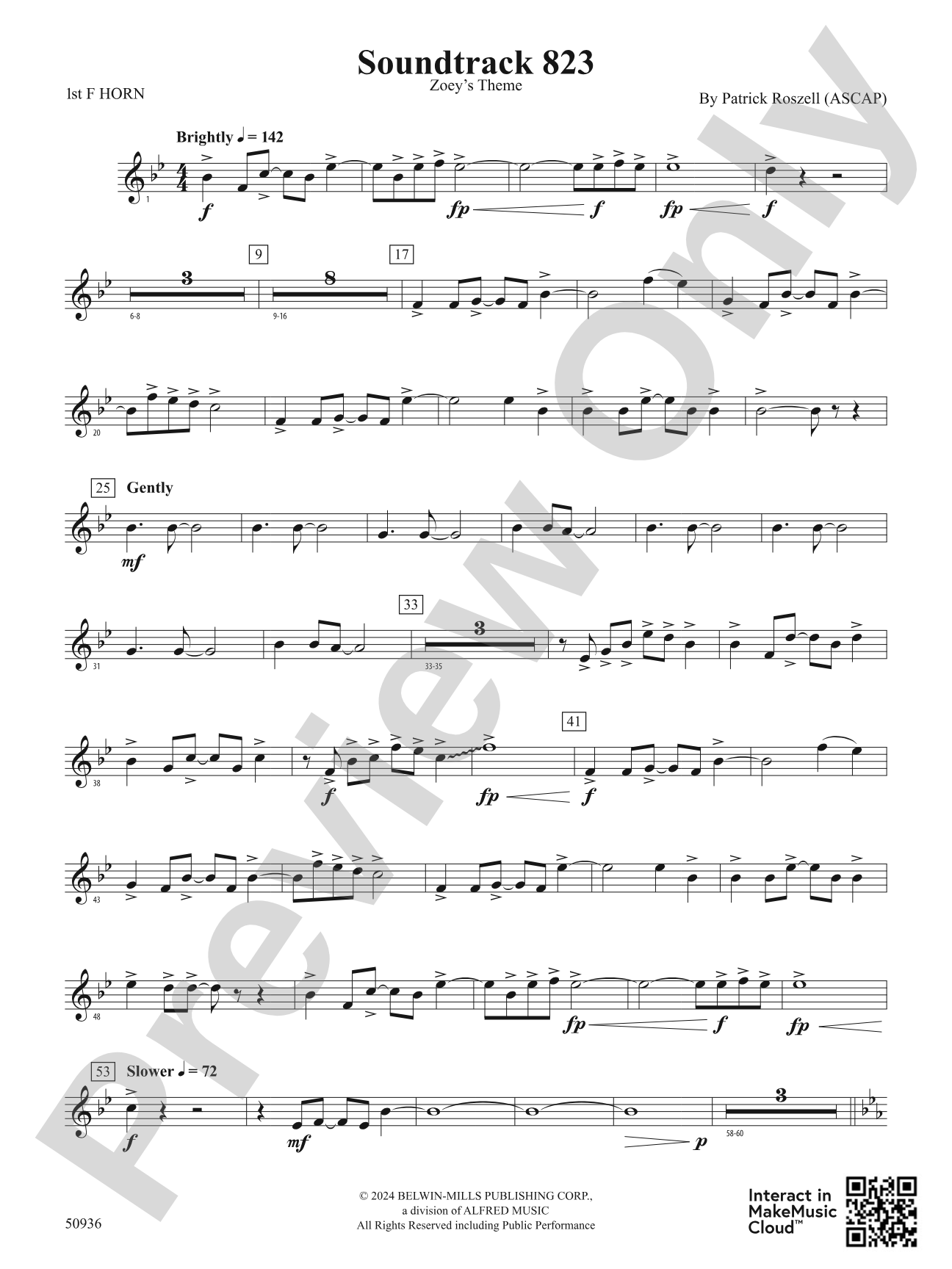 Soundtrack 823: 1st F Horn