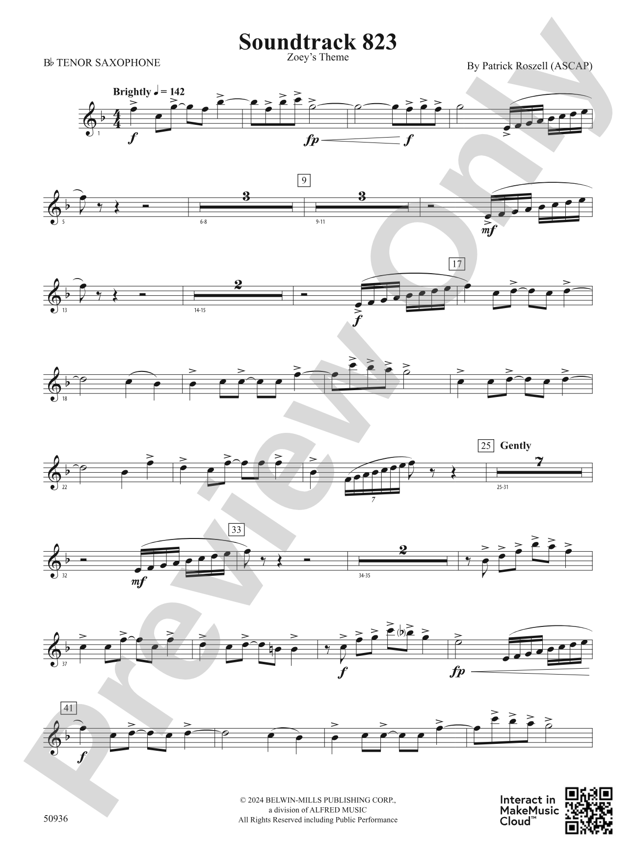 Soundtrack 823: B-flat Tenor Saxophone