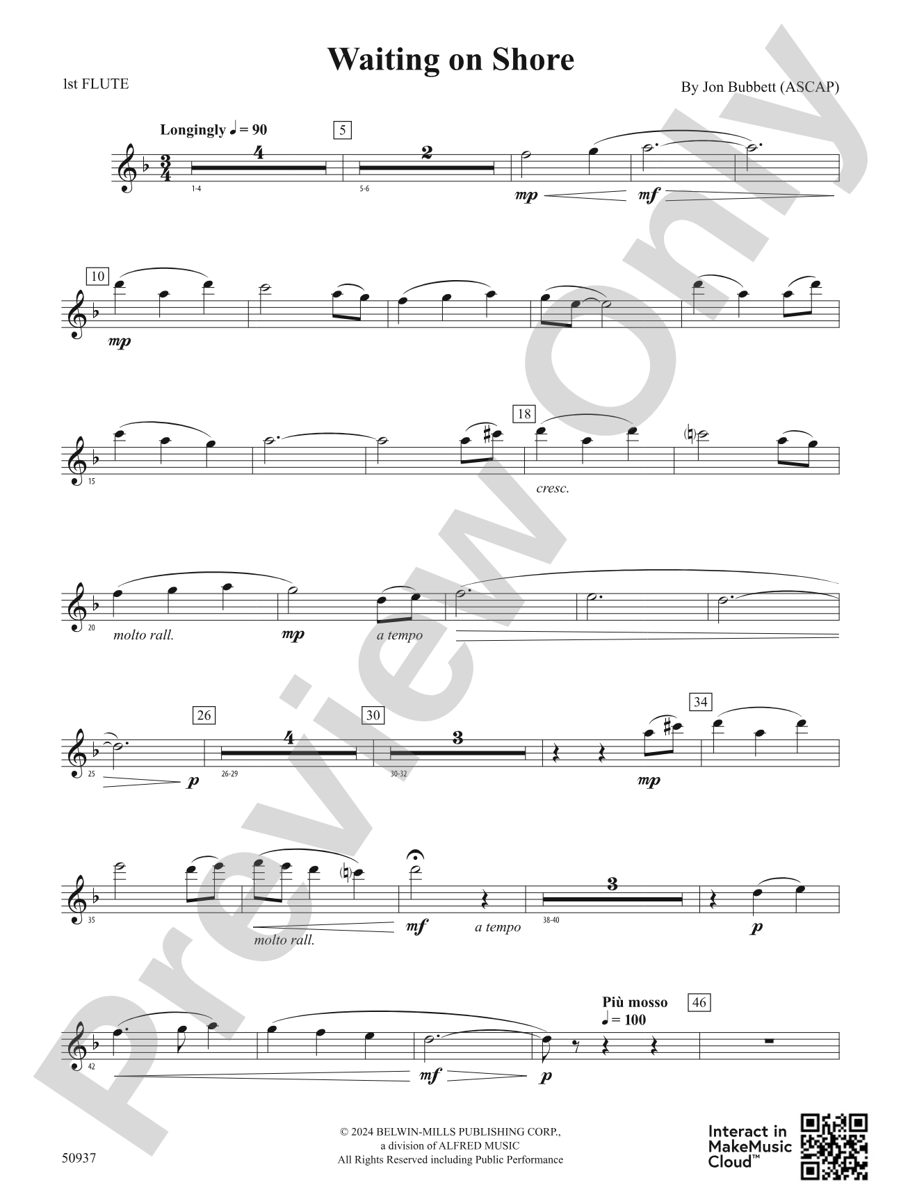 Waiting on Shore: Flute