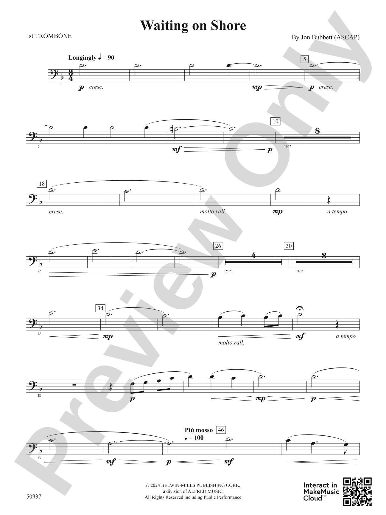 Waiting on Shore: 1st Trombone