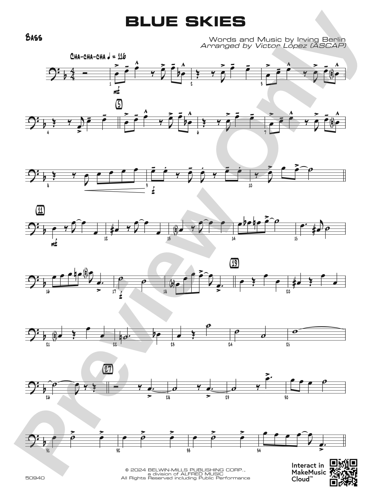 Blue Skies: String Bass